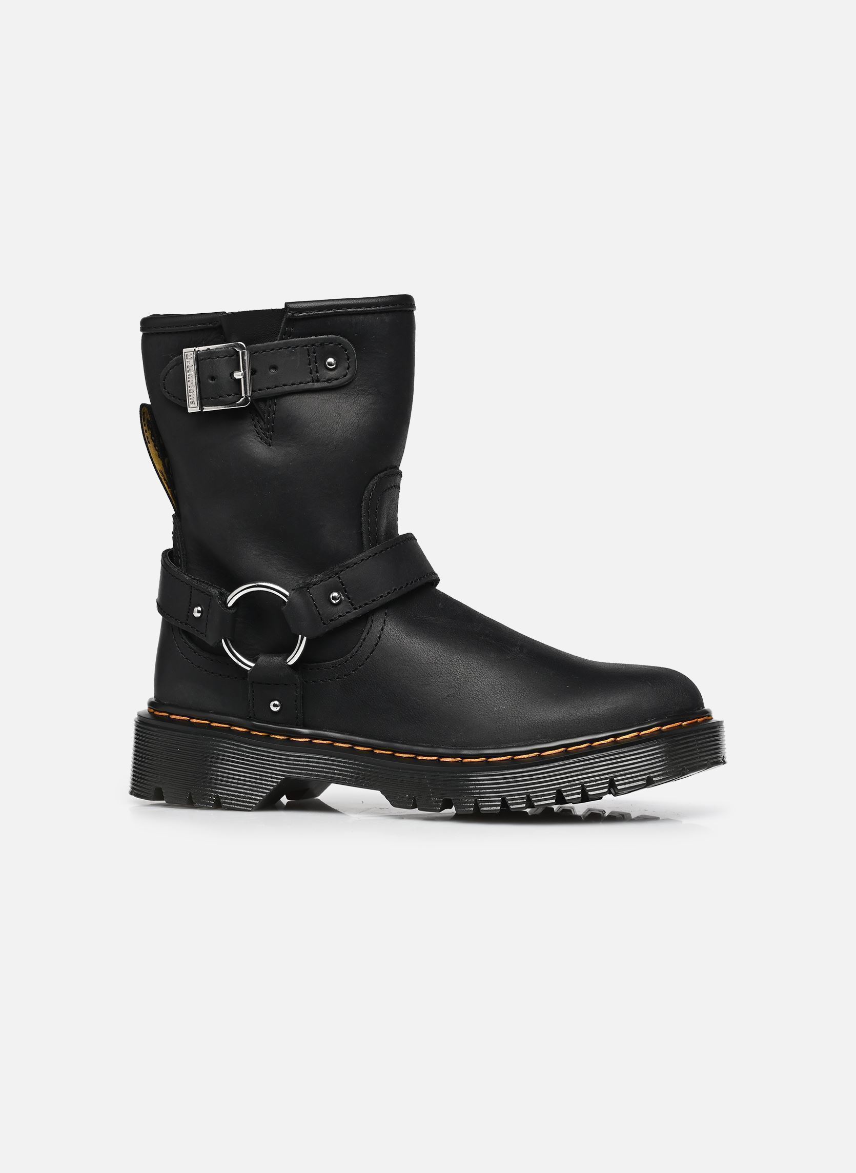 Bottines Genaya J fille noir Dr. Martens Bottines Genaya J fille noir BLACK WYOMING