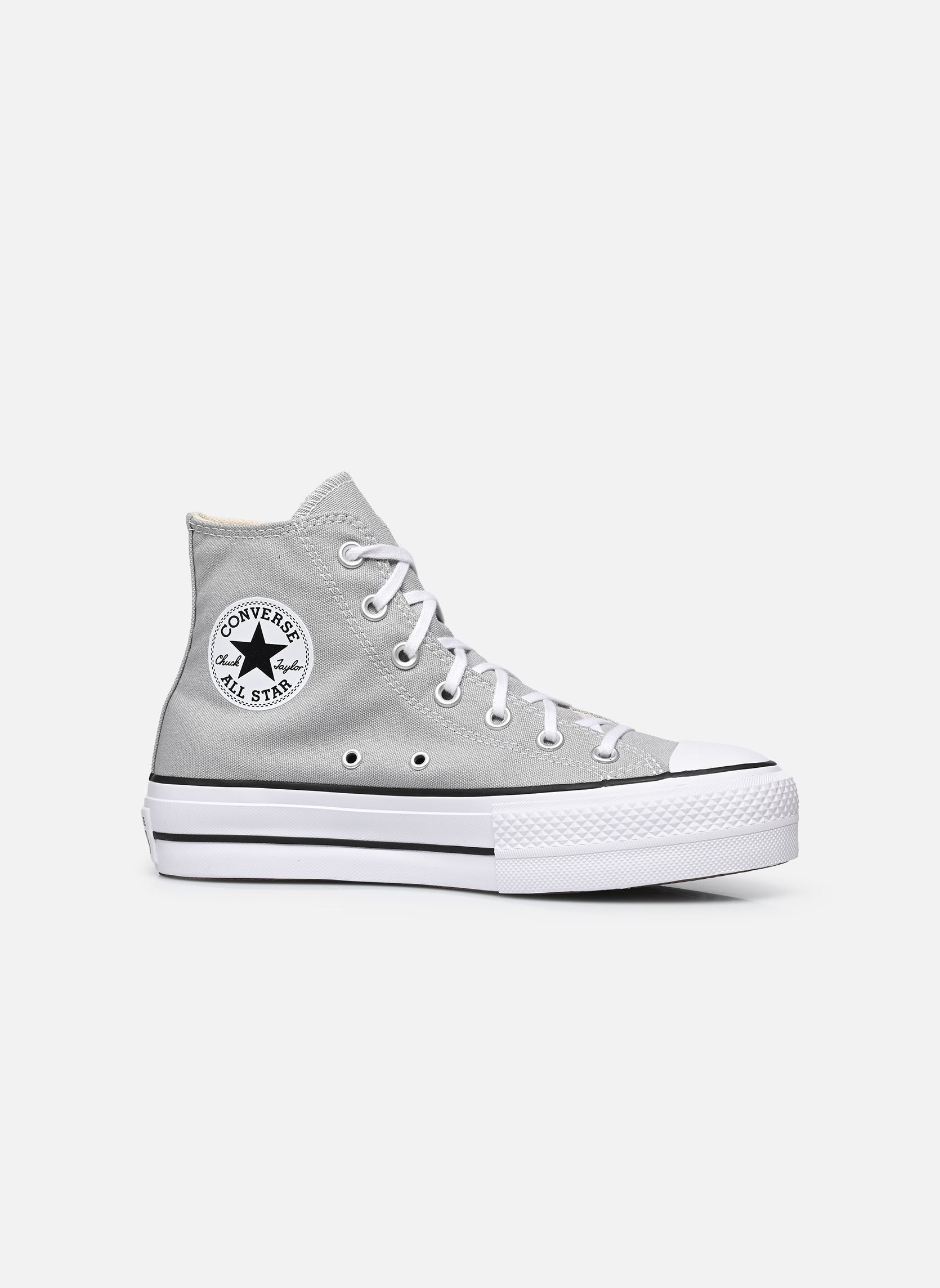 Baskets montantes Chuck Taylor All Star Lift Platform HI W femme gris Converse Baskets montantes Chuck Taylor All Star Lift Platform HI W femme gris MEDIUM GREY