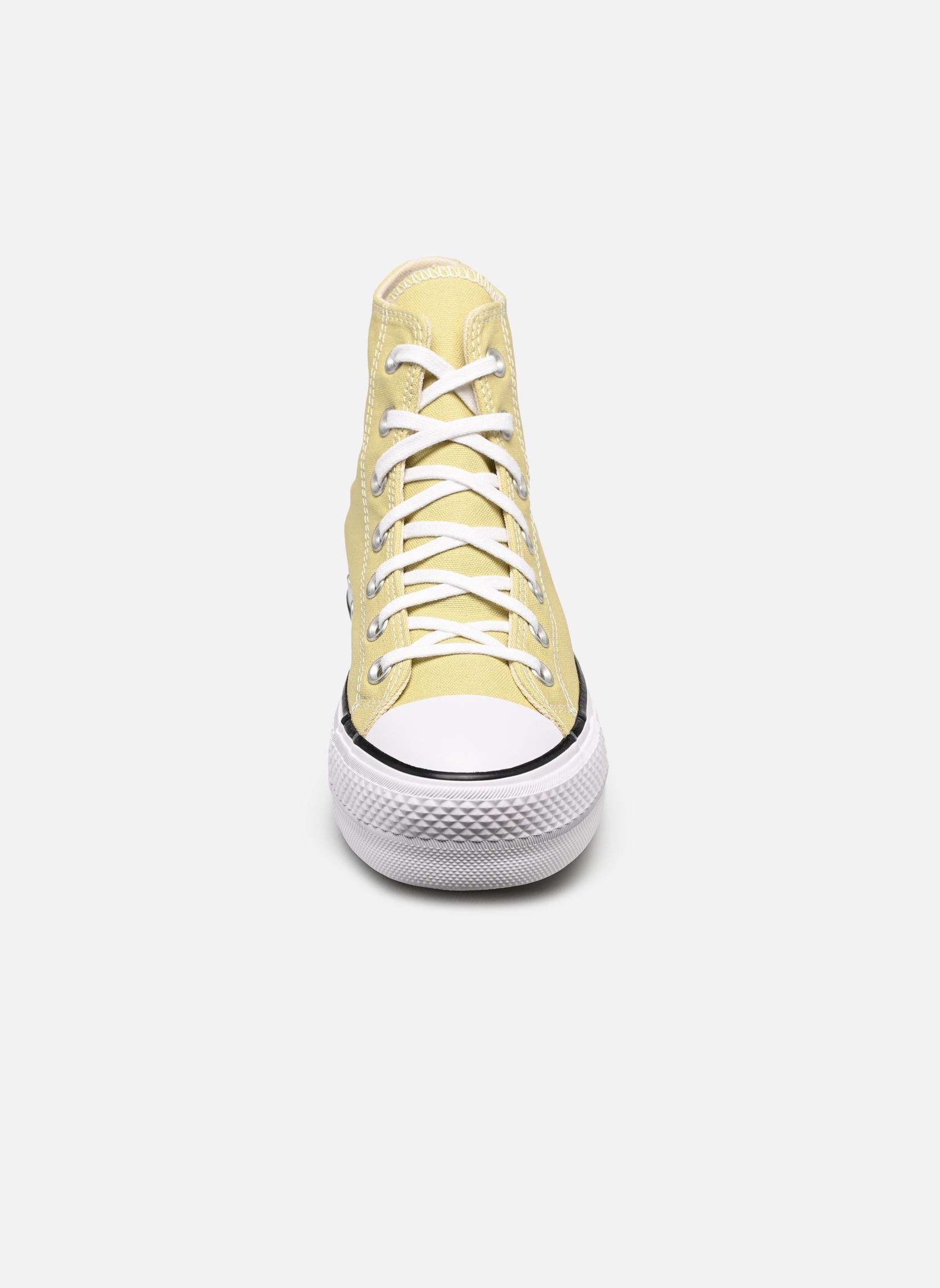 Knöchelhohe Sneaker Chuck Taylor All Star Lift Platform HI W damen beige Converse Knöchelhohe Sneaker Chuck Taylor All Star Lift Platform HI W damen beige FESTIVAL FIELD/WHITE/BLACK