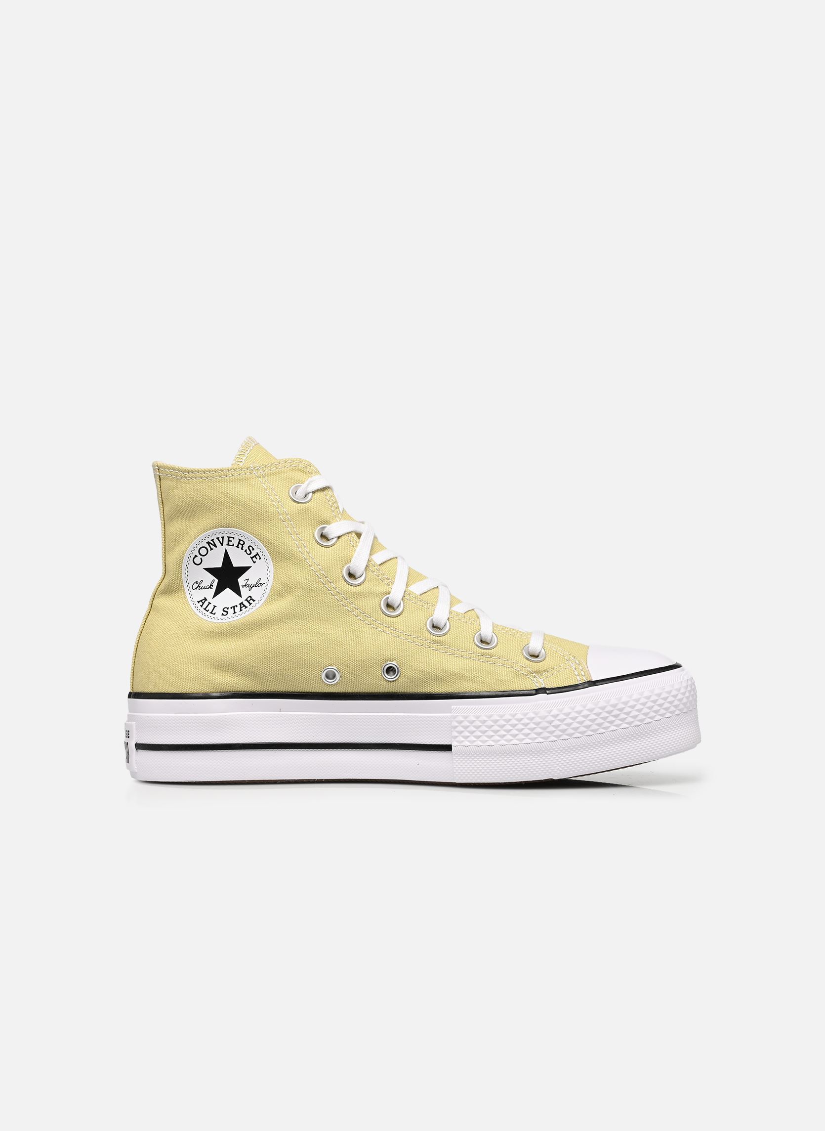 Knöchelhohe Sneaker Chuck Taylor All Star Lift Platform HI W damen beige Converse Knöchelhohe Sneaker Chuck Taylor All Star Lift Platform HI W damen beige FESTIVAL FIELD/WHITE/BLACK