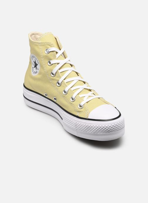 Converse Baskets montantes Chuck Taylor All Star Lift Platform HI W femme beige