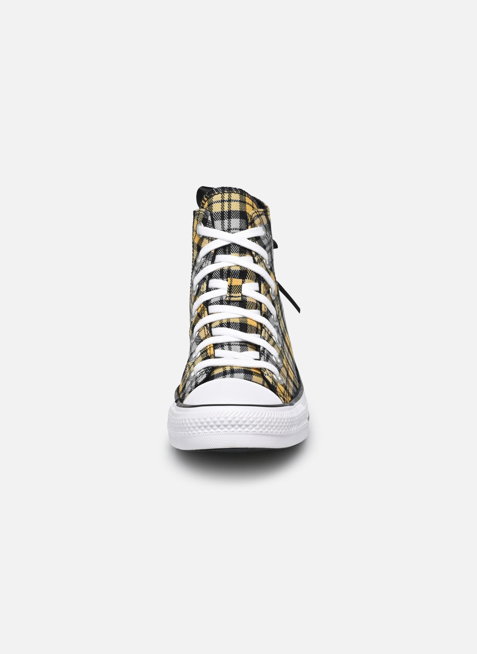 Niedrige Sneaker Chuck Taylor All Star Plaid Textile Hi W damen mehrfarbig Converse Niedrige Sneaker Chuck Taylor All Star Plaid Textile Hi W damen mehrfarbig BLACK/YELLOW/WHITE