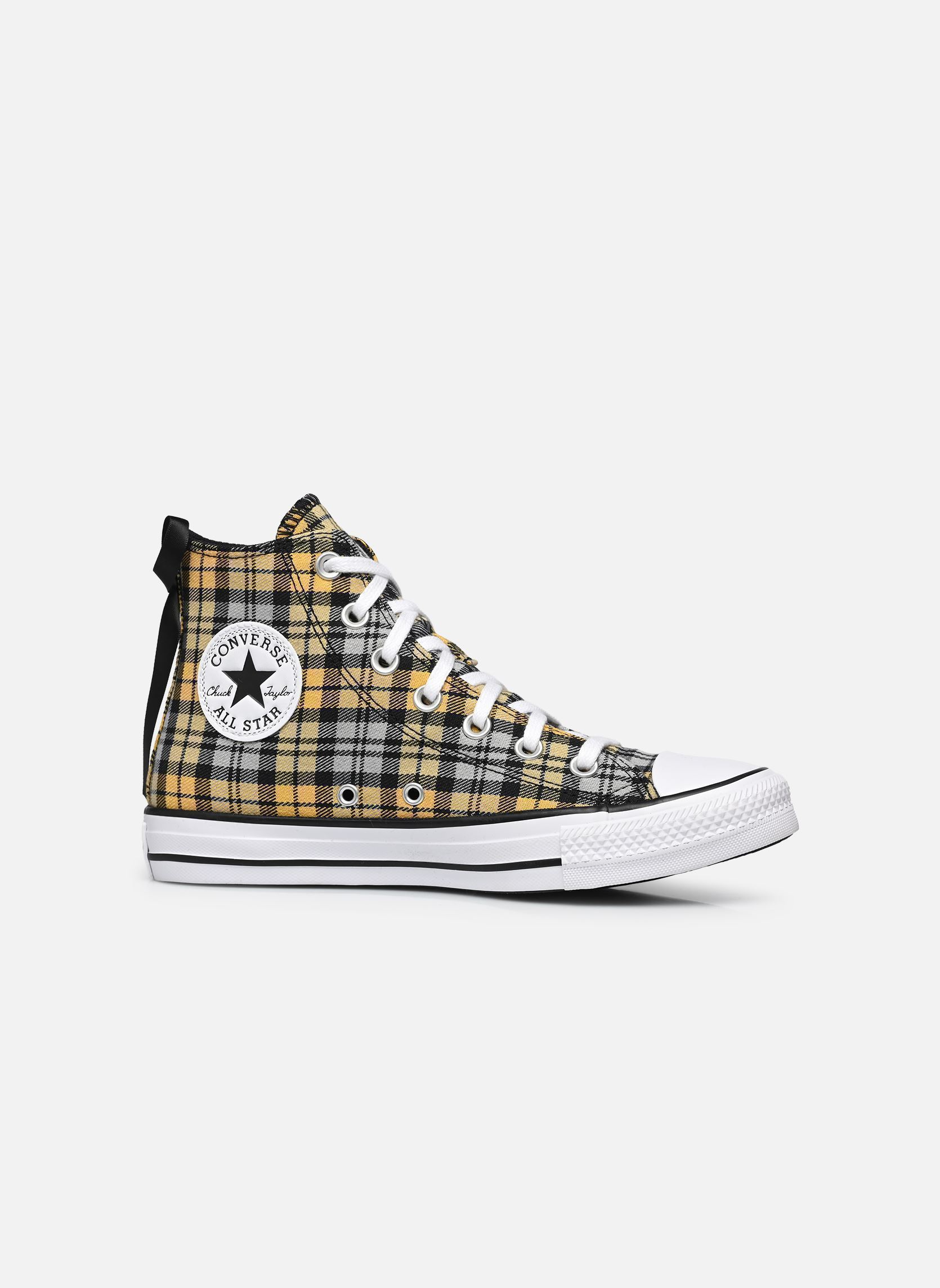Niedrige Sneaker Chuck Taylor All Star Plaid Textile Hi W damen mehrfarbig Converse Niedrige Sneaker Chuck Taylor All Star Plaid Textile Hi W damen mehrfarbig BLACK/YELLOW/WHITE