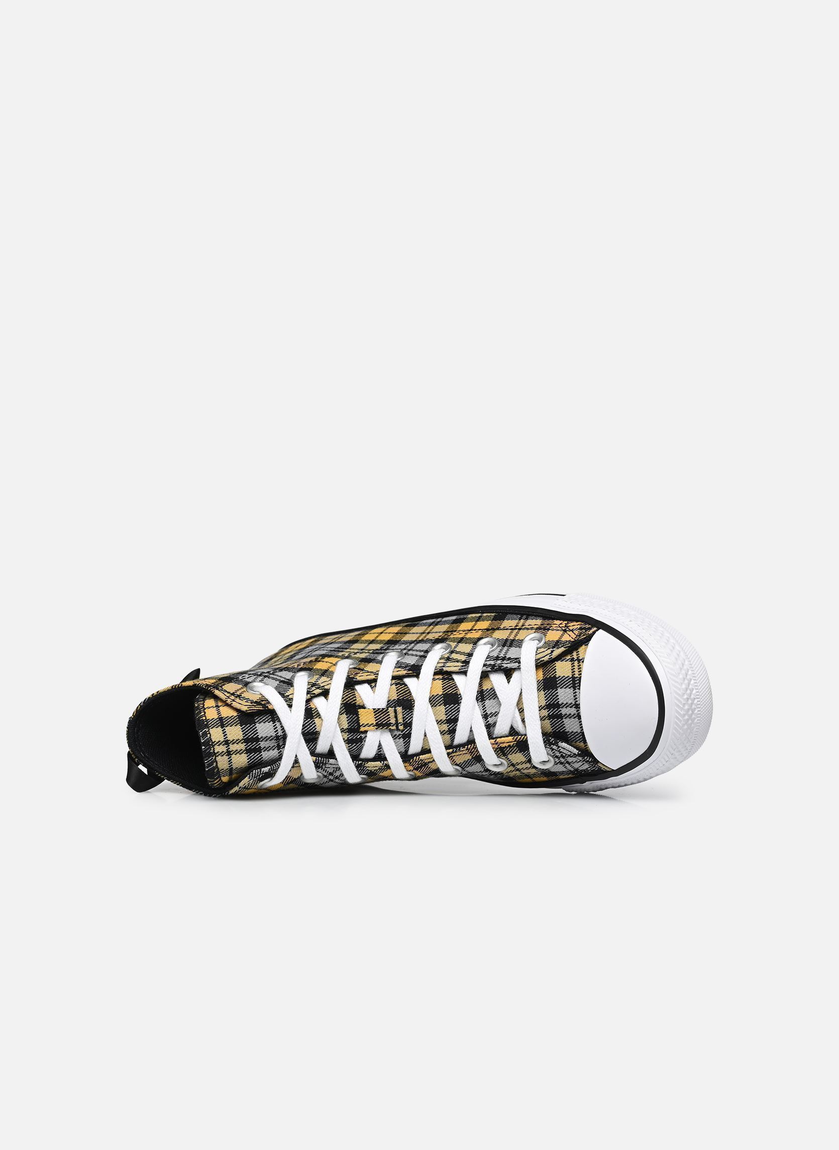Niedrige Sneaker Chuck Taylor All Star Plaid Textile Hi W damen mehrfarbig Converse Niedrige Sneaker Chuck Taylor All Star Plaid Textile Hi W damen mehrfarbig BLACK/YELLOW/WHITE