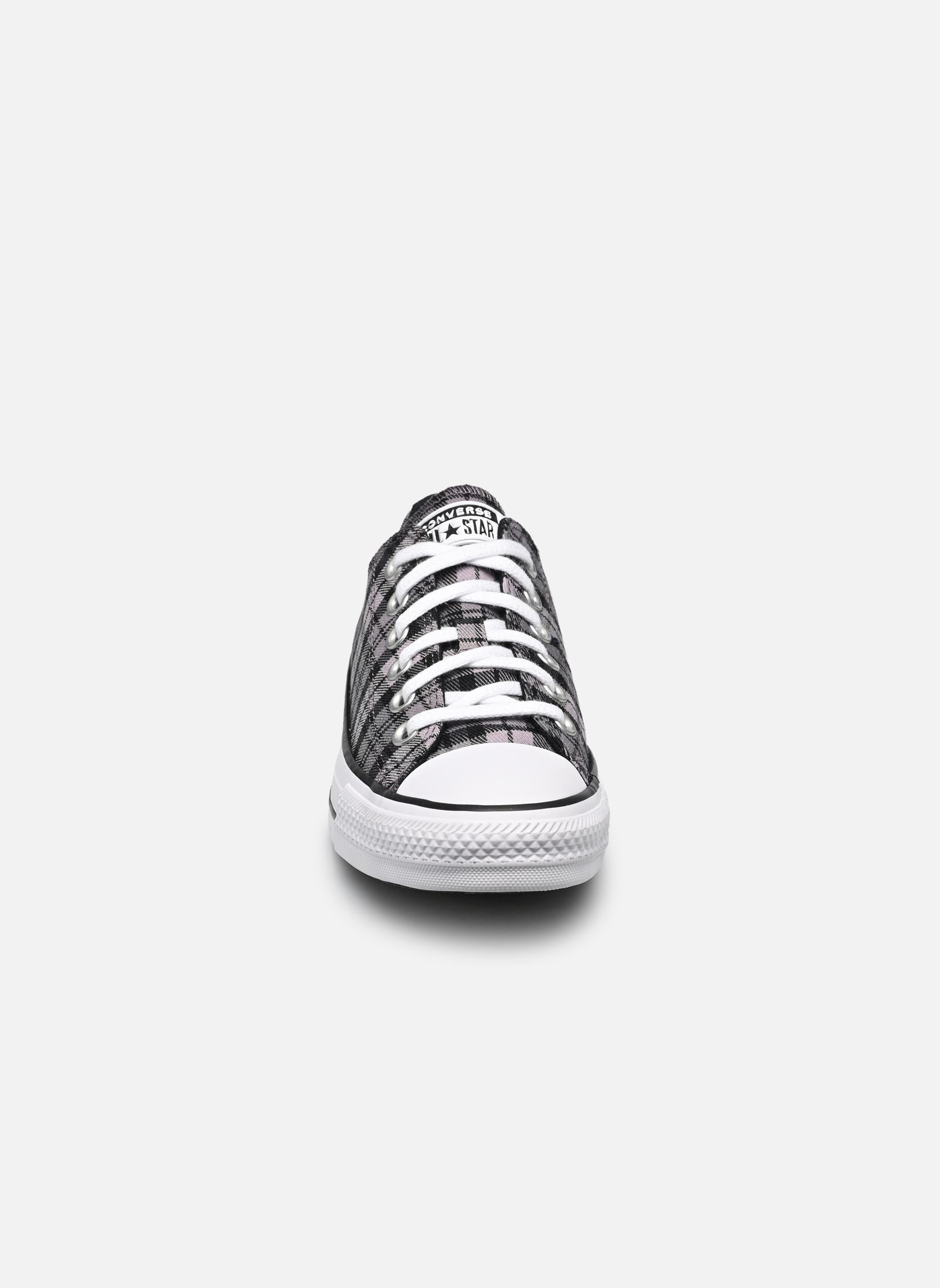 Baskets basses Chuck Taylor All Star Plaid Textile Hi W femme noir Converse Baskets basses Chuck Taylor All Star Plaid Textile Hi W femme noir BLACK/ALTITUDE LILAC/WHITE