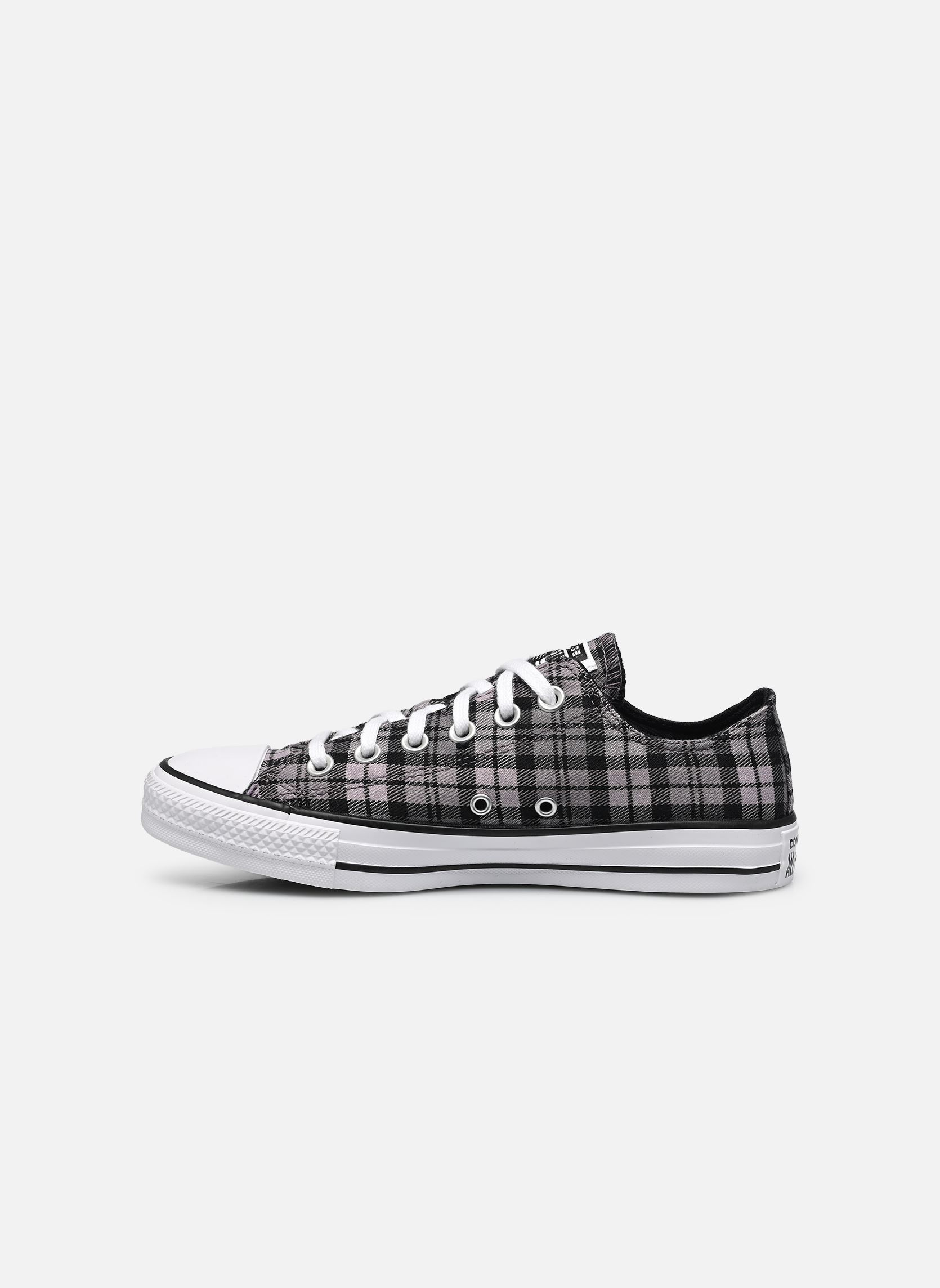 Baskets basses Chuck Taylor All Star Plaid Textile Hi W femme noir Converse Baskets basses Chuck Taylor All Star Plaid Textile Hi W femme noir BLACK/ALTITUDE LILAC/WHITE