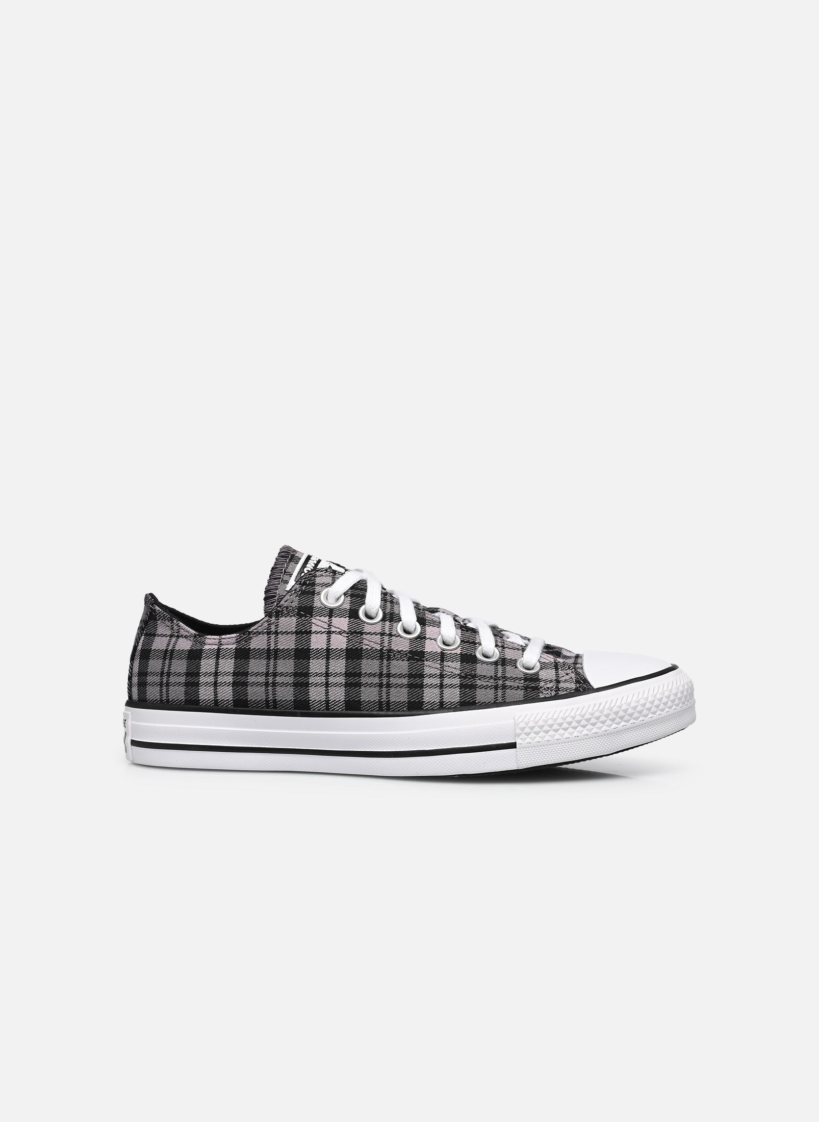 Baskets basses Chuck Taylor All Star Plaid Textile Hi W femme noir Converse Baskets basses Chuck Taylor All Star Plaid Textile Hi W femme noir BLACK/ALTITUDE LILAC/WHITE