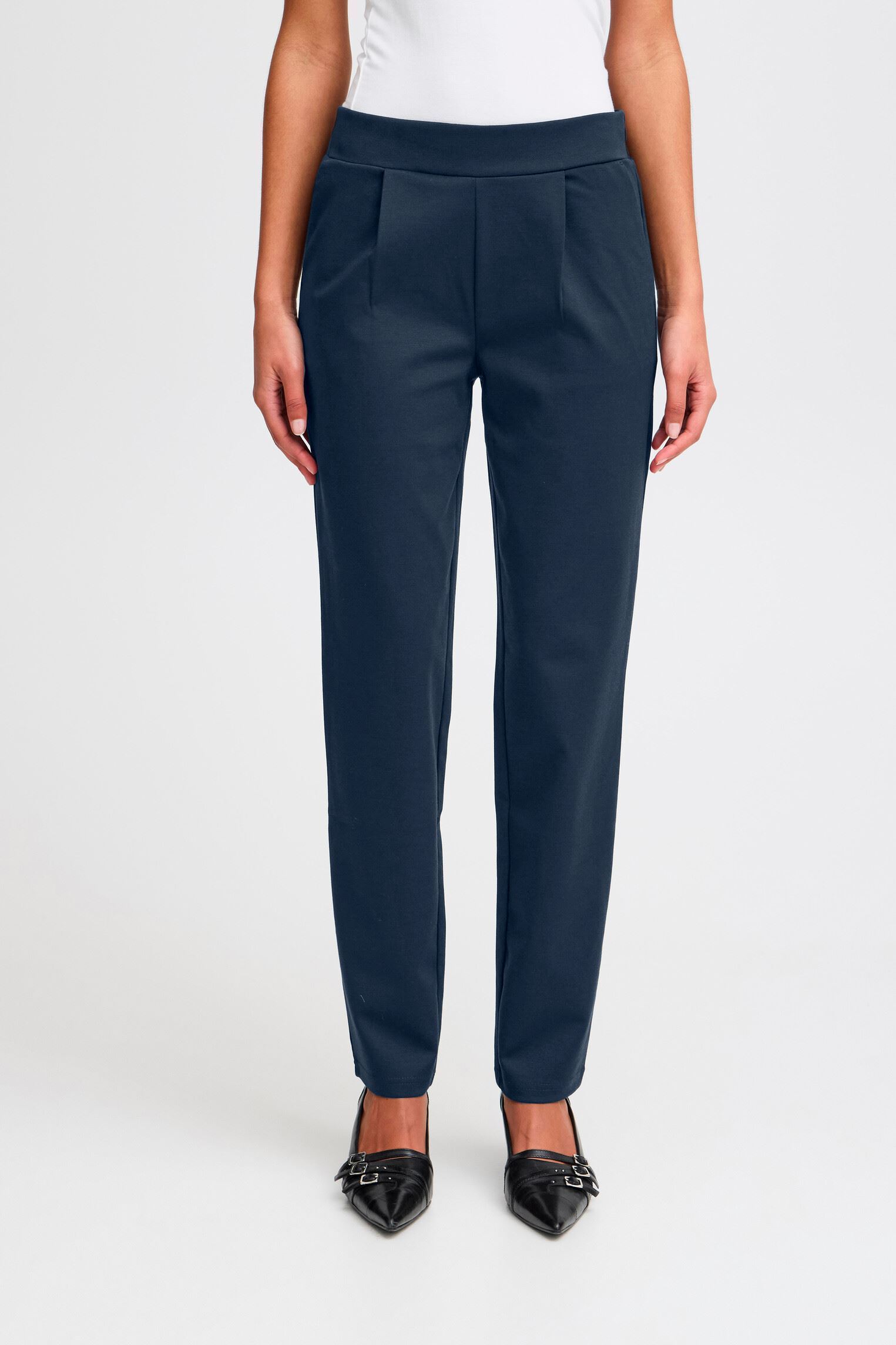 Hosen IHKATE STRAIGHT PA damen blau Ichi Hosen IHKATE STRAIGHT PA damen blau TOTAL ECLIPSE