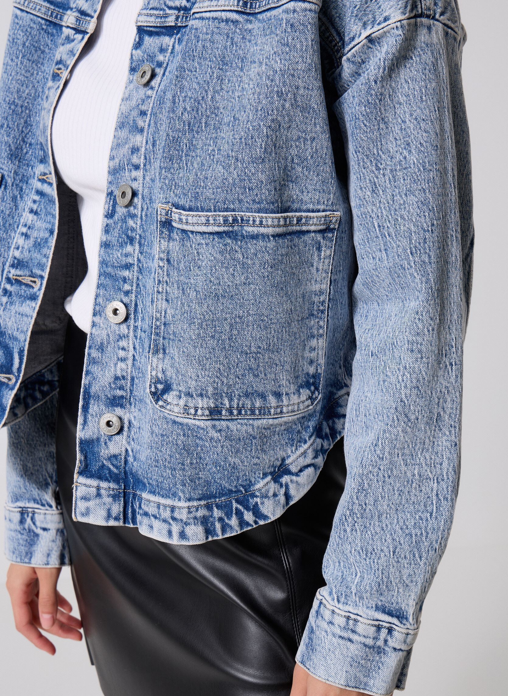 Vestes de blazer IHUNNI JA femme bleu Ichi Vestes de blazer IHUNNI JA femme bleu Denim Light Blue Stonewashed