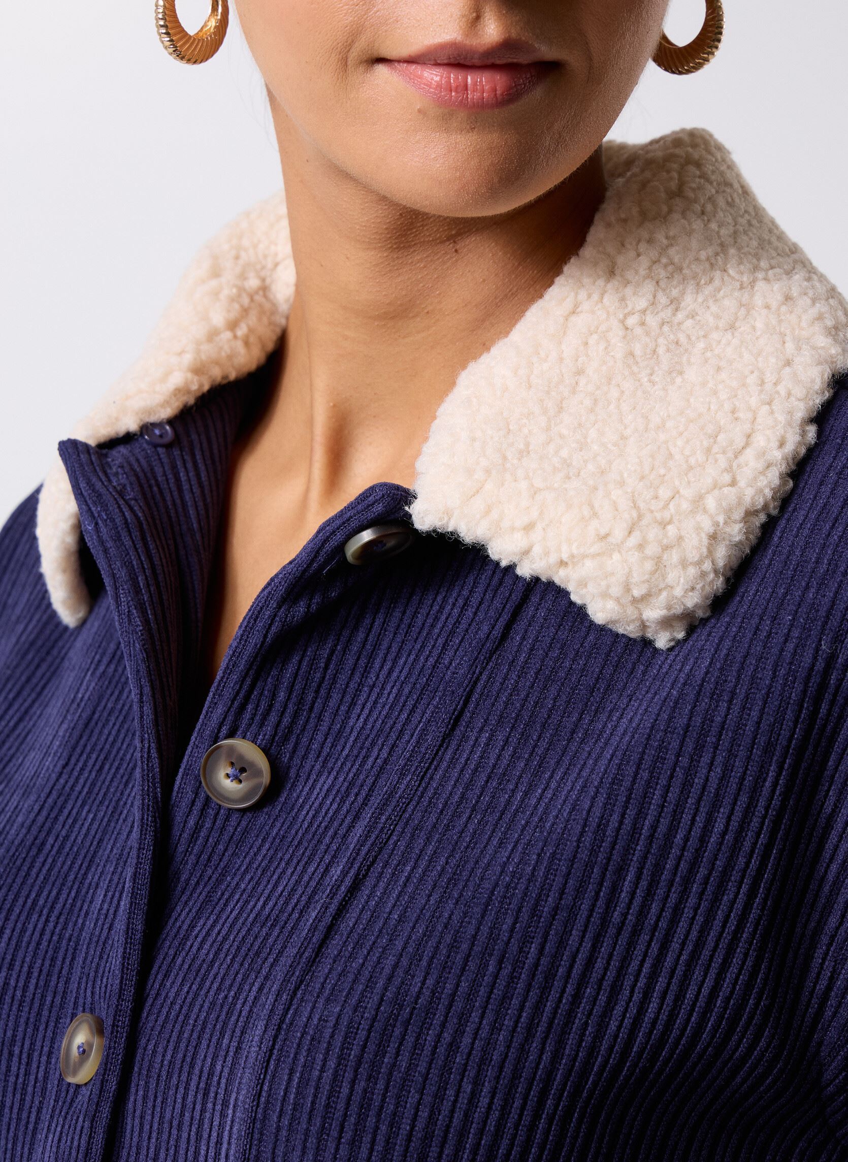 Vestes IHKATE CORDUROY SH2 femme bleu Ichi Vestes IHKATE CORDUROY SH2 femme bleu Patriot Blue
