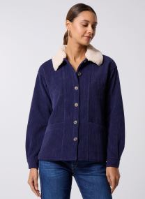 Vestes IHKATE CORDUROY SH2 femme bleu