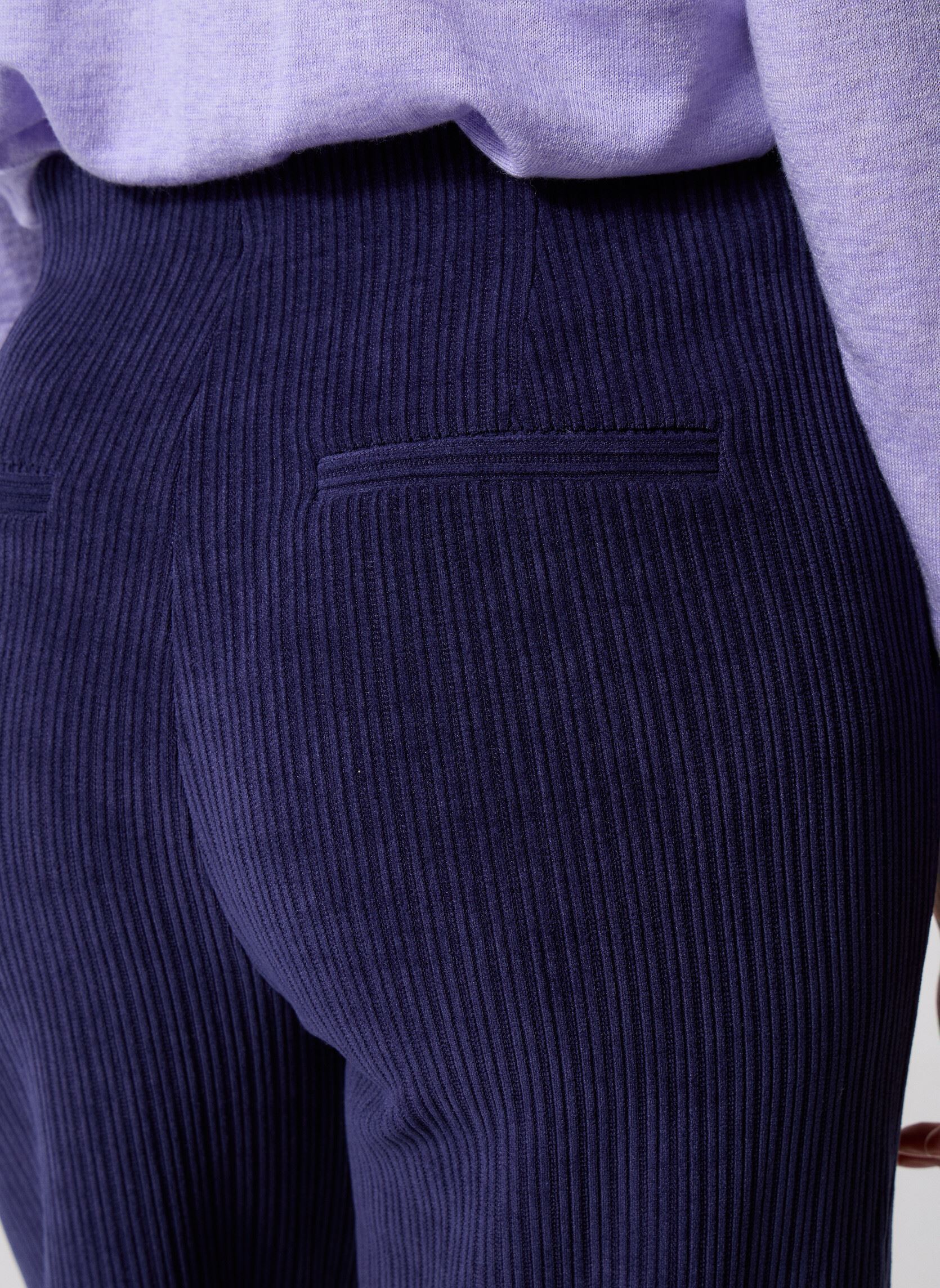 Pantalons droit IHKATE CORDUROY PA3 femme bleu Ichi Pantalons droit IHKATE CORDUROY PA3 femme bleu Patriot Blue