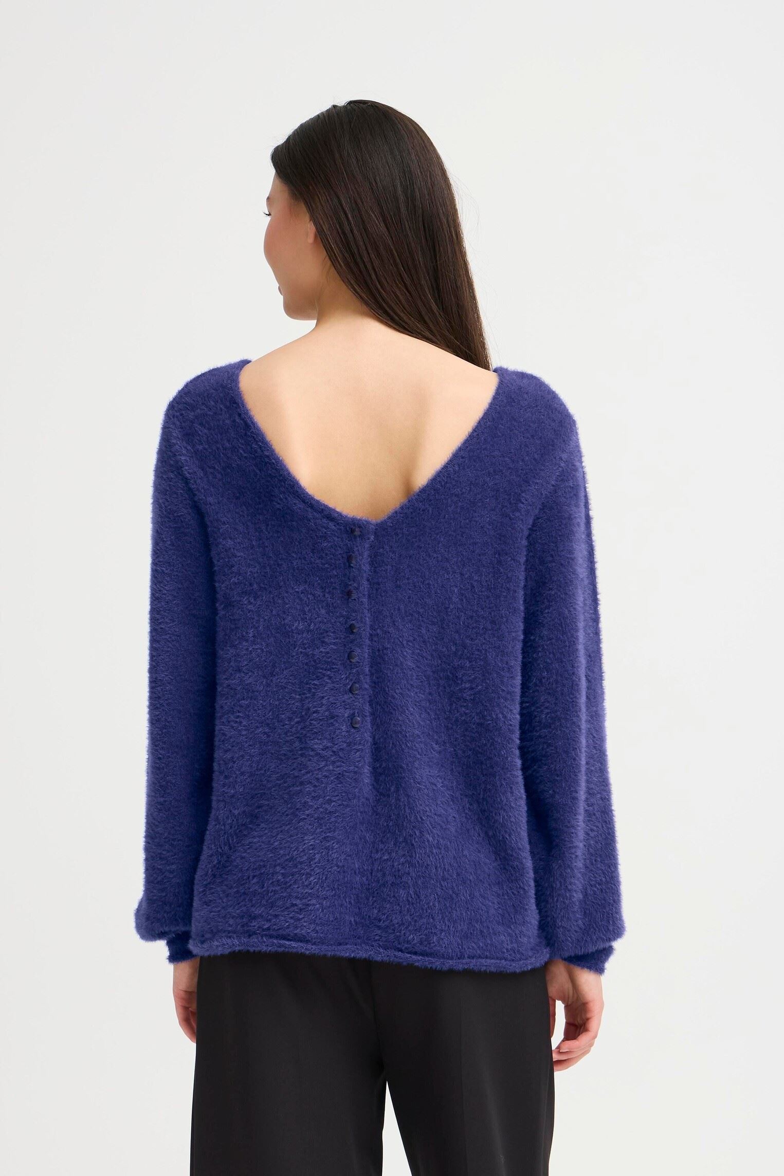 Pullover IHBERGIE LS damen blau Ichi Pullover IHBERGIE LS damen blau Patriot Blue