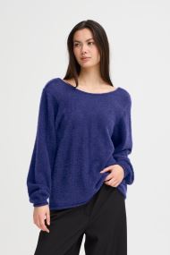 Pullover IHBERGIE LS damen blau