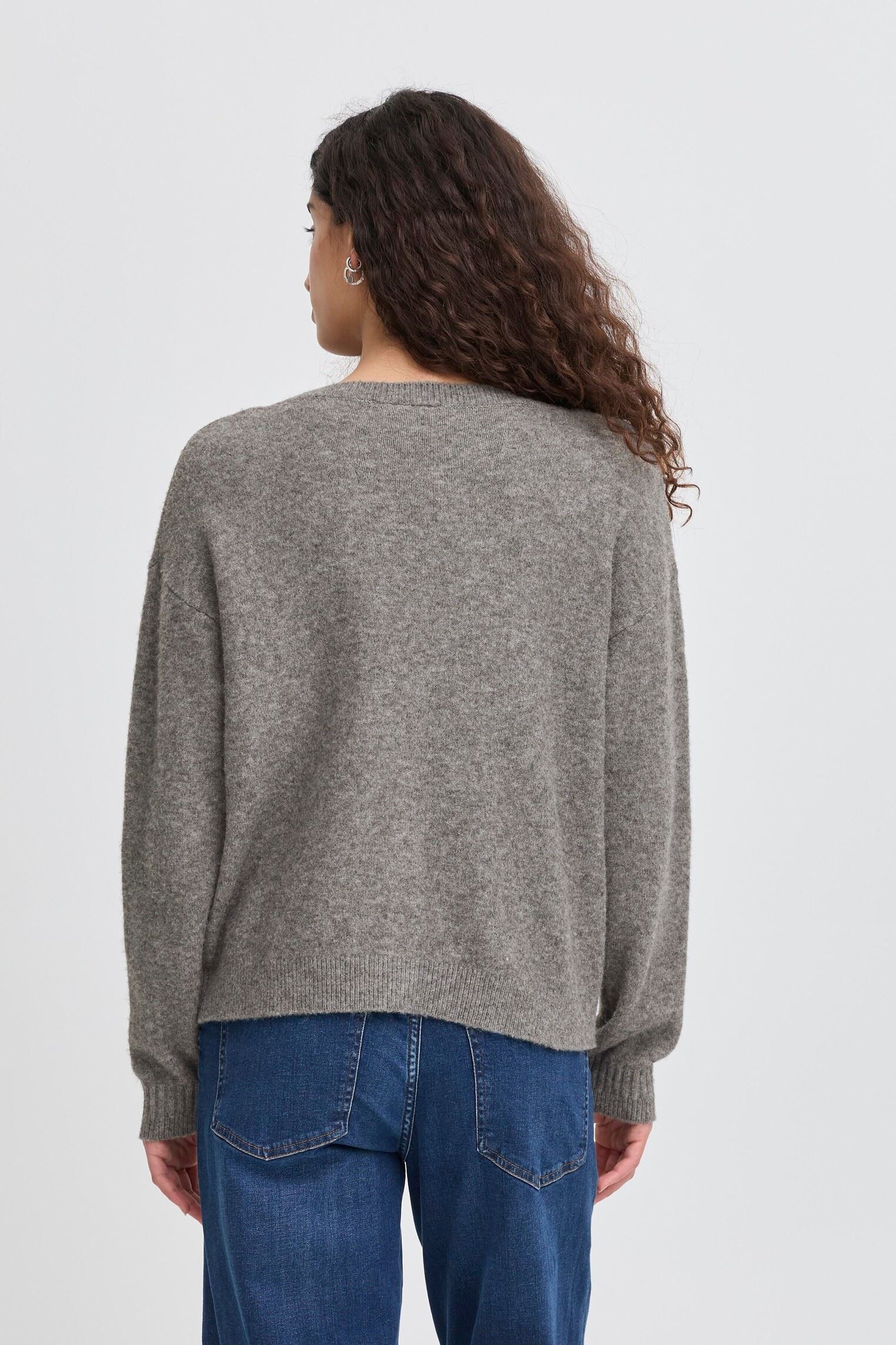 Vesten IHDASILA CA dames grijs Ichi Vesten IHDASILA CA dames grijs DARK GREY MELANGE