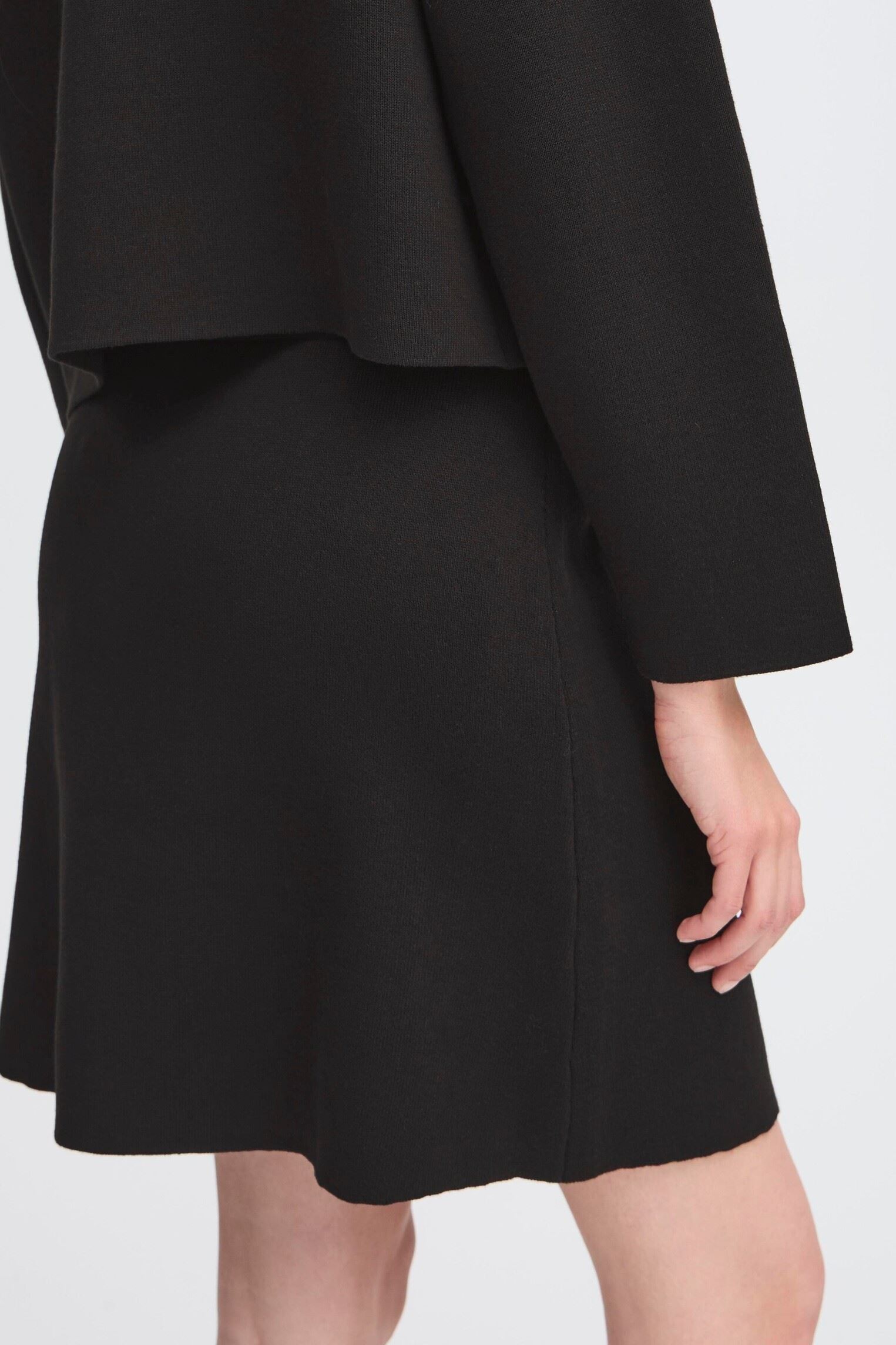 Jupes mi-longues IHKETTY SK femme noir Ichi Jupes mi-longues IHKETTY SK femme noir Black