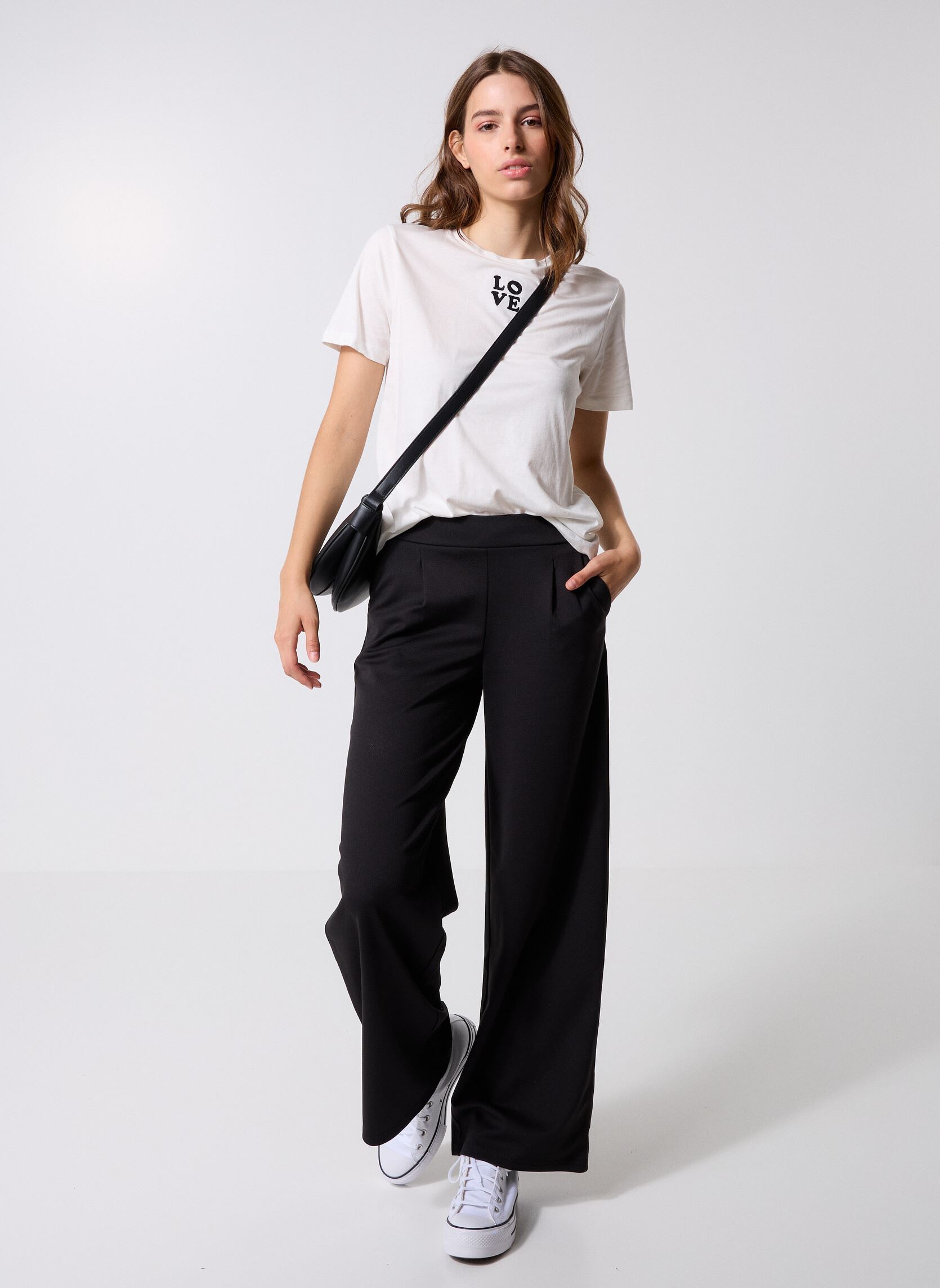 Tee-shirts IHCAMINO SS29 femme blanc Ichi Tee-shirts IHCAMINO SS29 femme blanc Cloud Dancer