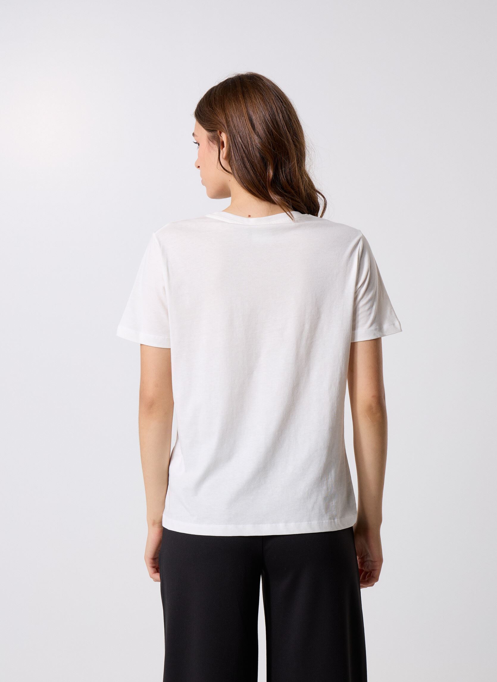 Tee-shirts IHCAMINO SS29 femme blanc Ichi Tee-shirts IHCAMINO SS29 femme blanc Cloud Dancer