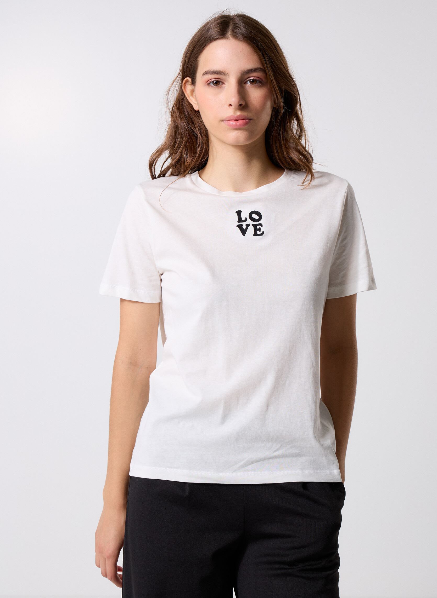 Tee-shirts IHCAMINO SS29 femme blanc Ichi Tee-shirts IHCAMINO SS29 femme blanc Cloud Dancer