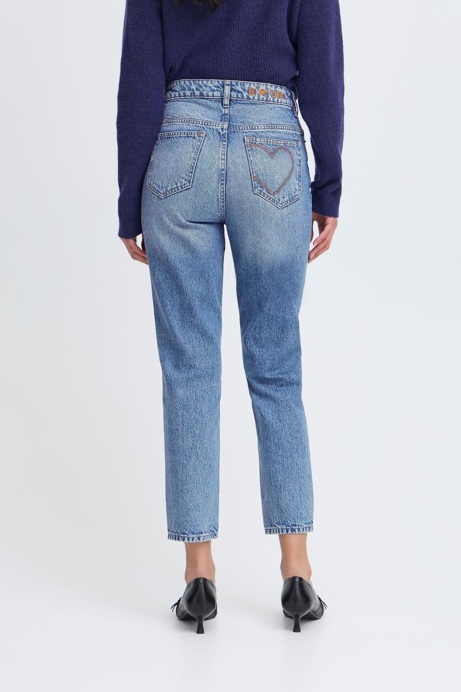 Jeans droit IHBAUVE PA femme bleu Ichi Jeans droit IHBAUVE PA femme bleu LIGHT BLUE WASHED