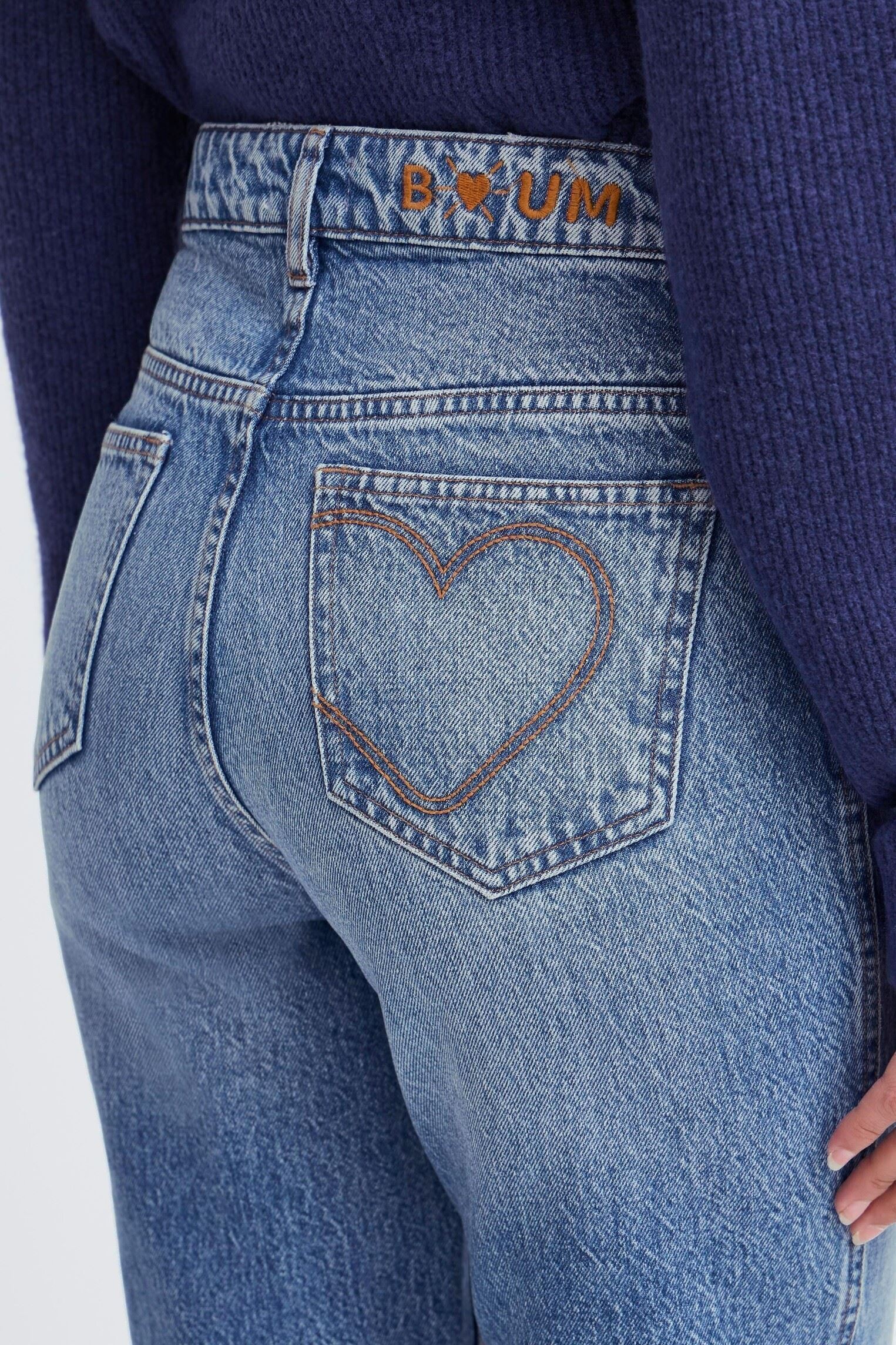 Jeans droit IHBAUVE PA femme bleu Ichi Jeans droit IHBAUVE PA femme bleu LIGHT BLUE WASHED