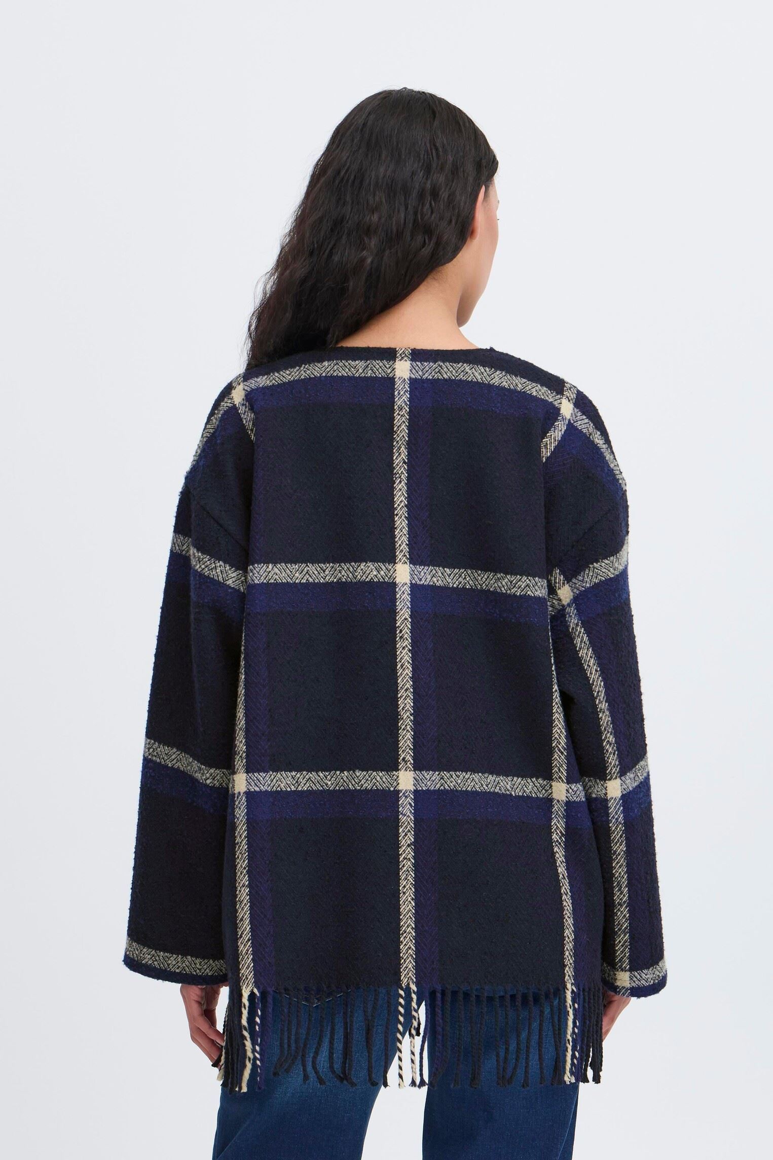Manteaux IHFONIZA JA femme bleu Ichi Manteaux IHFONIZA JA femme bleu Patriot Blue