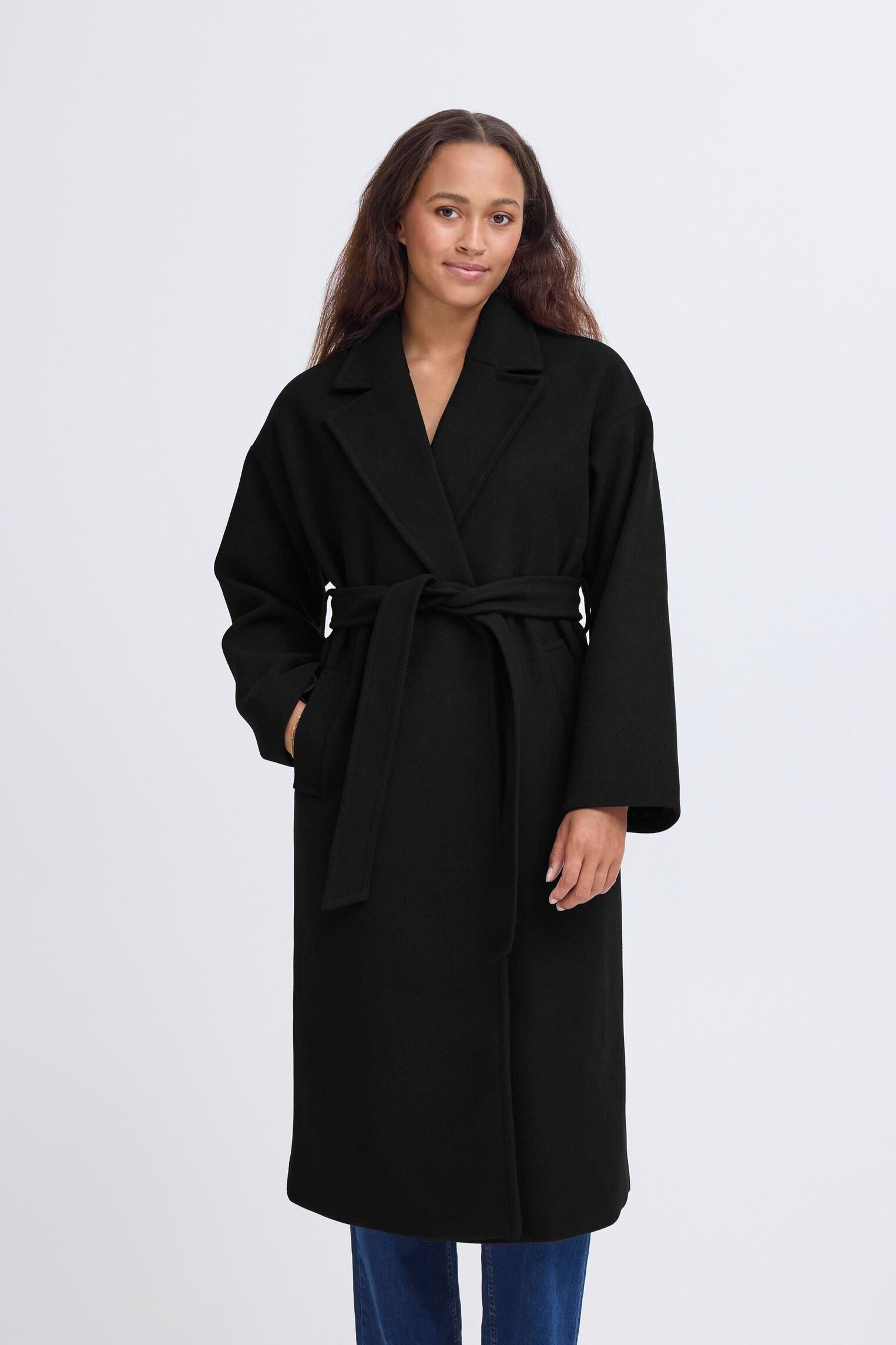 Manteaux IHJANNET JA8 femme noir Ichi Manteaux IHJANNET JA8 femme noir Black