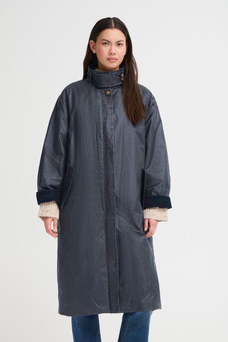 Ichi Vestes imperméable IHGANILO JA2 femme bleu