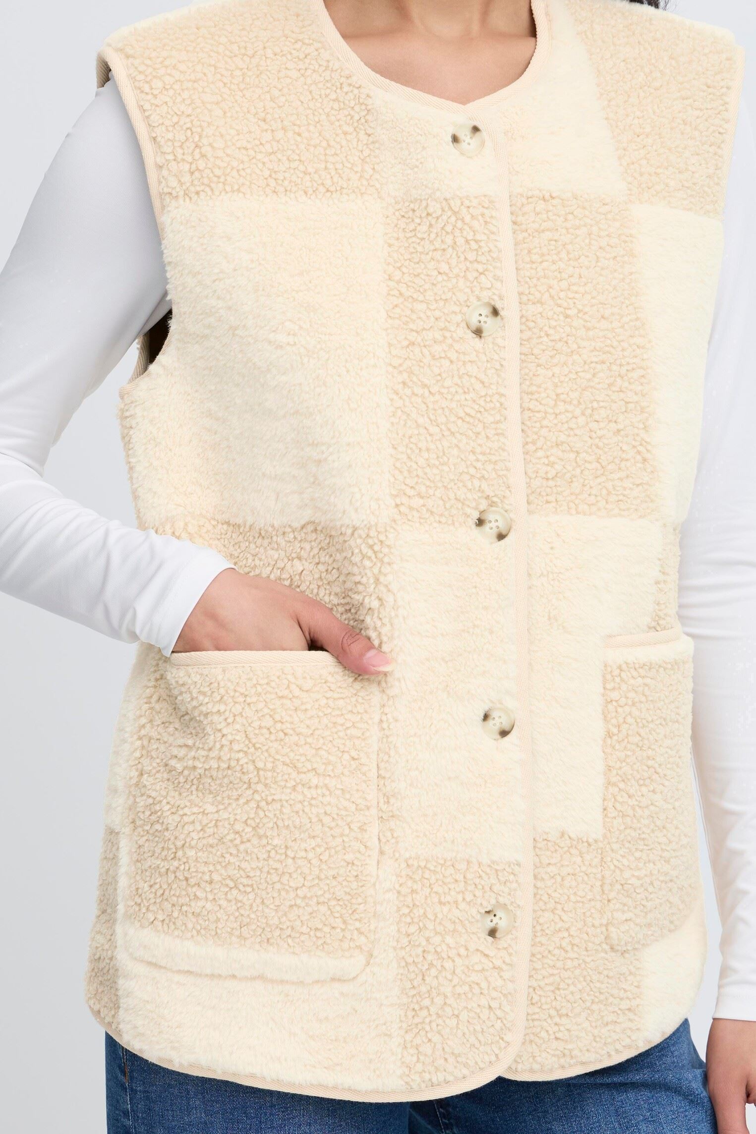 Bodywarmer IHTONZA WA dames beige Ichi Bodywarmer IHTONZA WA dames beige Fog