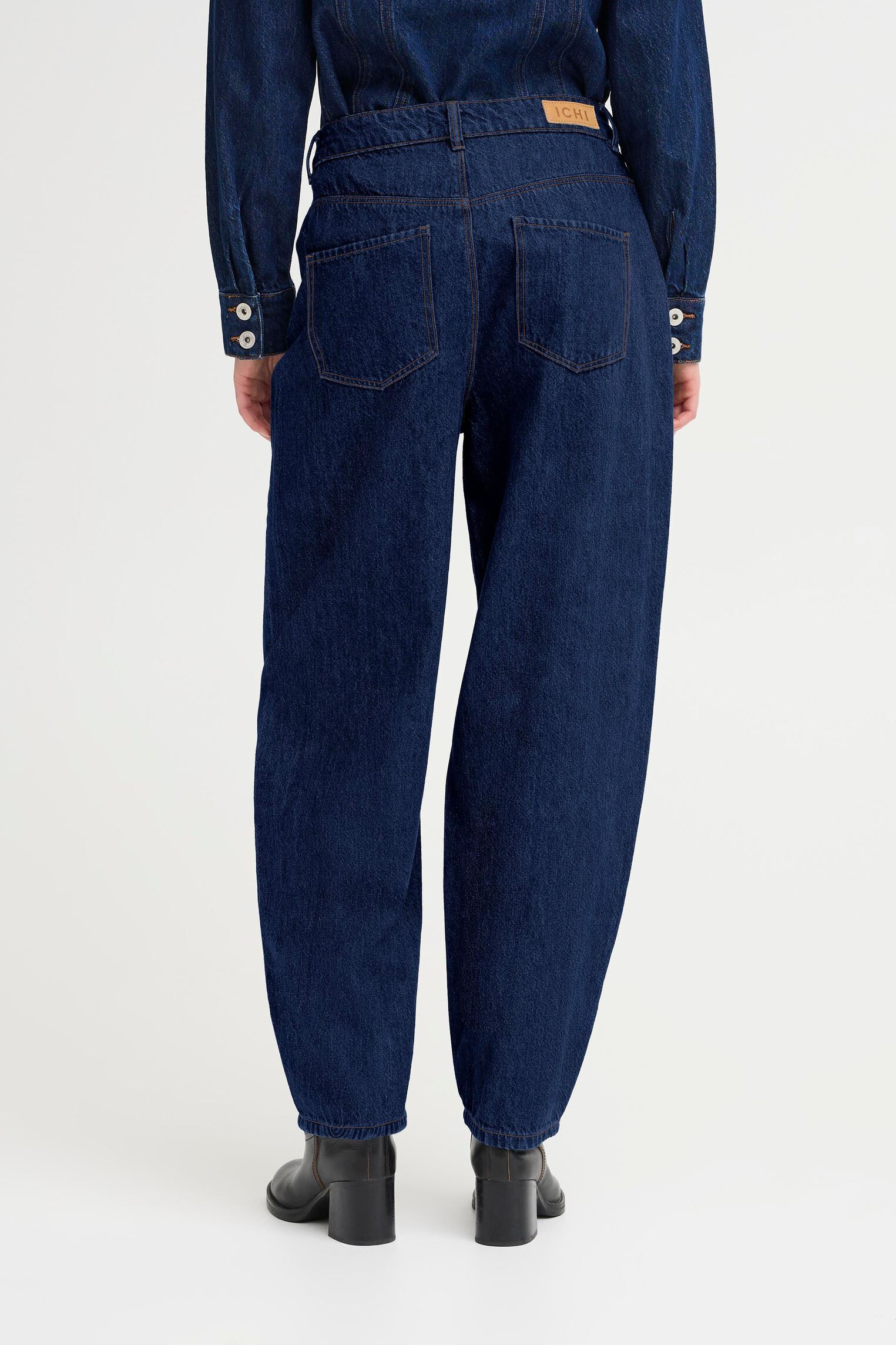 Mom jeans IHBERISEL PA2 dames blauw Ichi Mom jeans IHBERISEL PA2 dames blauw Denim Authentic Blue