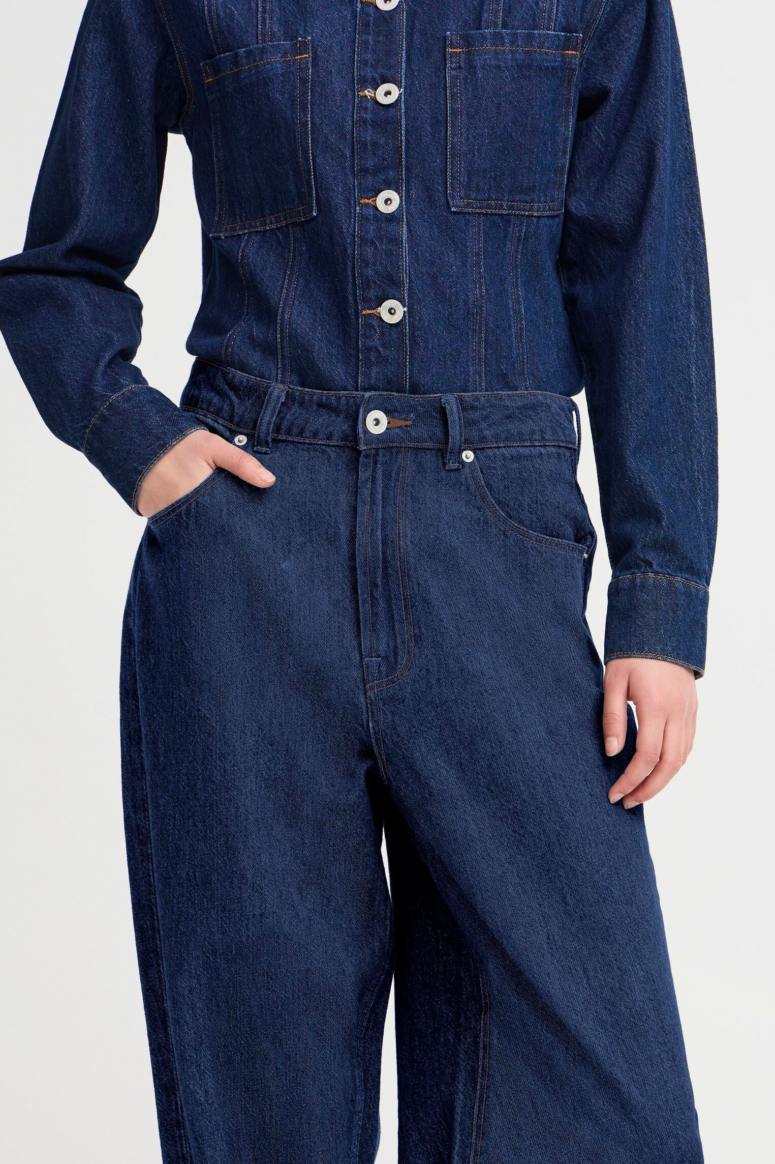 Mom jeans IHBERISEL PA2 dames blauw Ichi Mom jeans IHBERISEL PA2 dames blauw Denim Authentic Blue