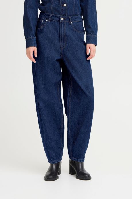 Ichi Mom jeans IHBERISEL PA2 dames blauw