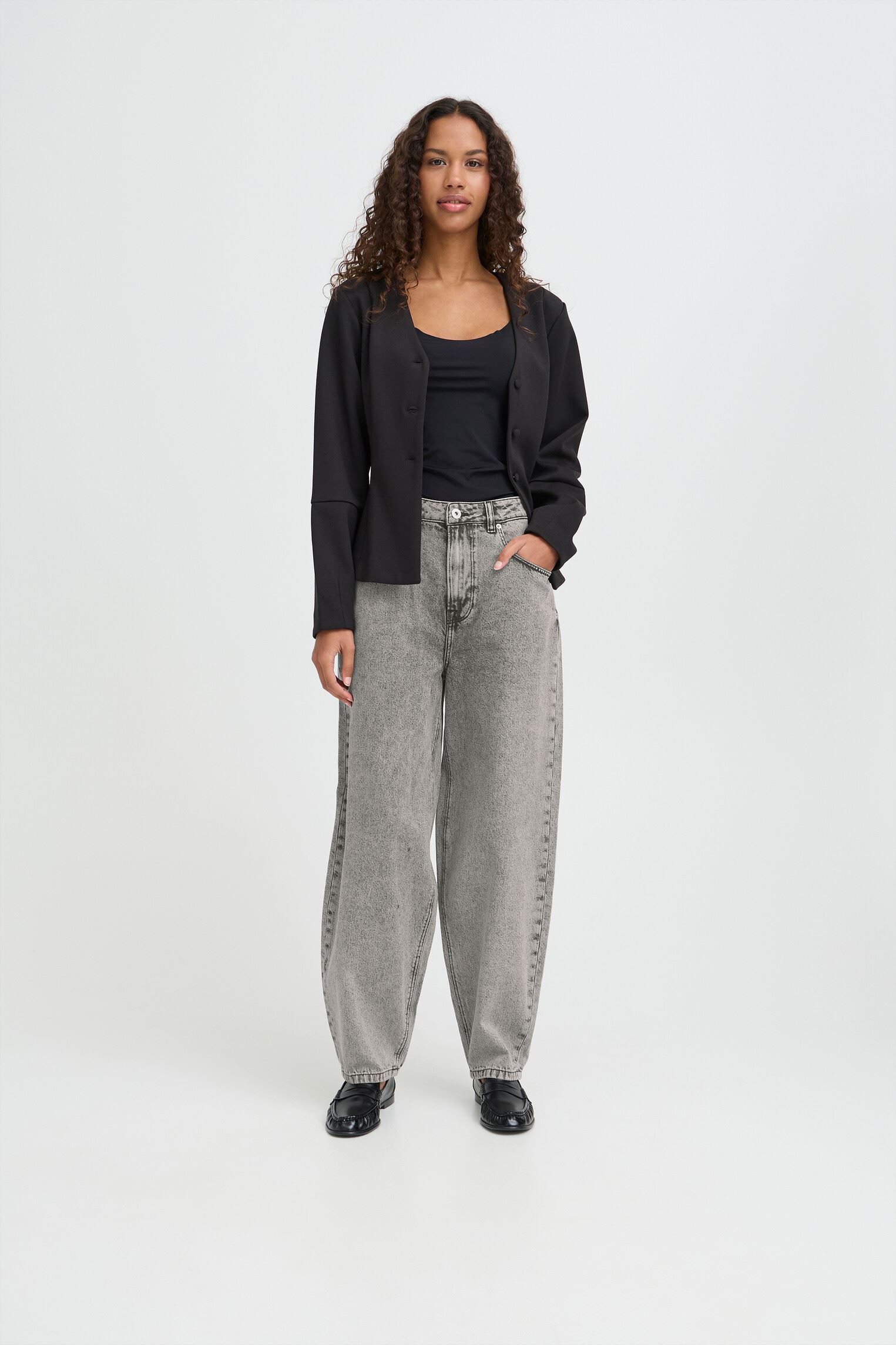 Mom jeans IHBERISEL PA2 dames zwart Ichi Mom jeans IHBERISEL PA2 dames zwart Denim Black Stone Washed