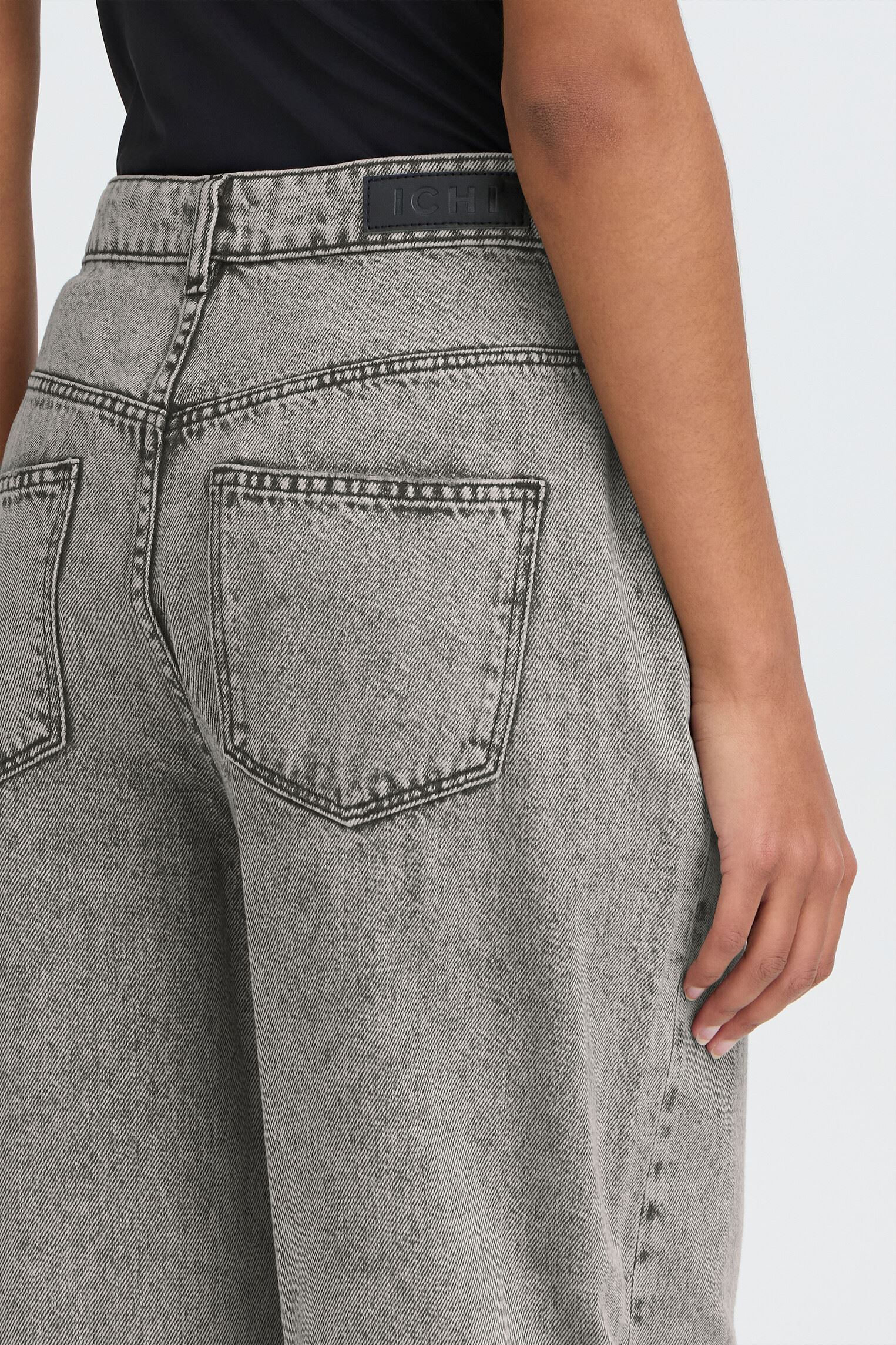 Mom jeans IHBERISEL PA2 dames zwart Ichi Mom jeans IHBERISEL PA2 dames zwart Denim Black Stone Washed