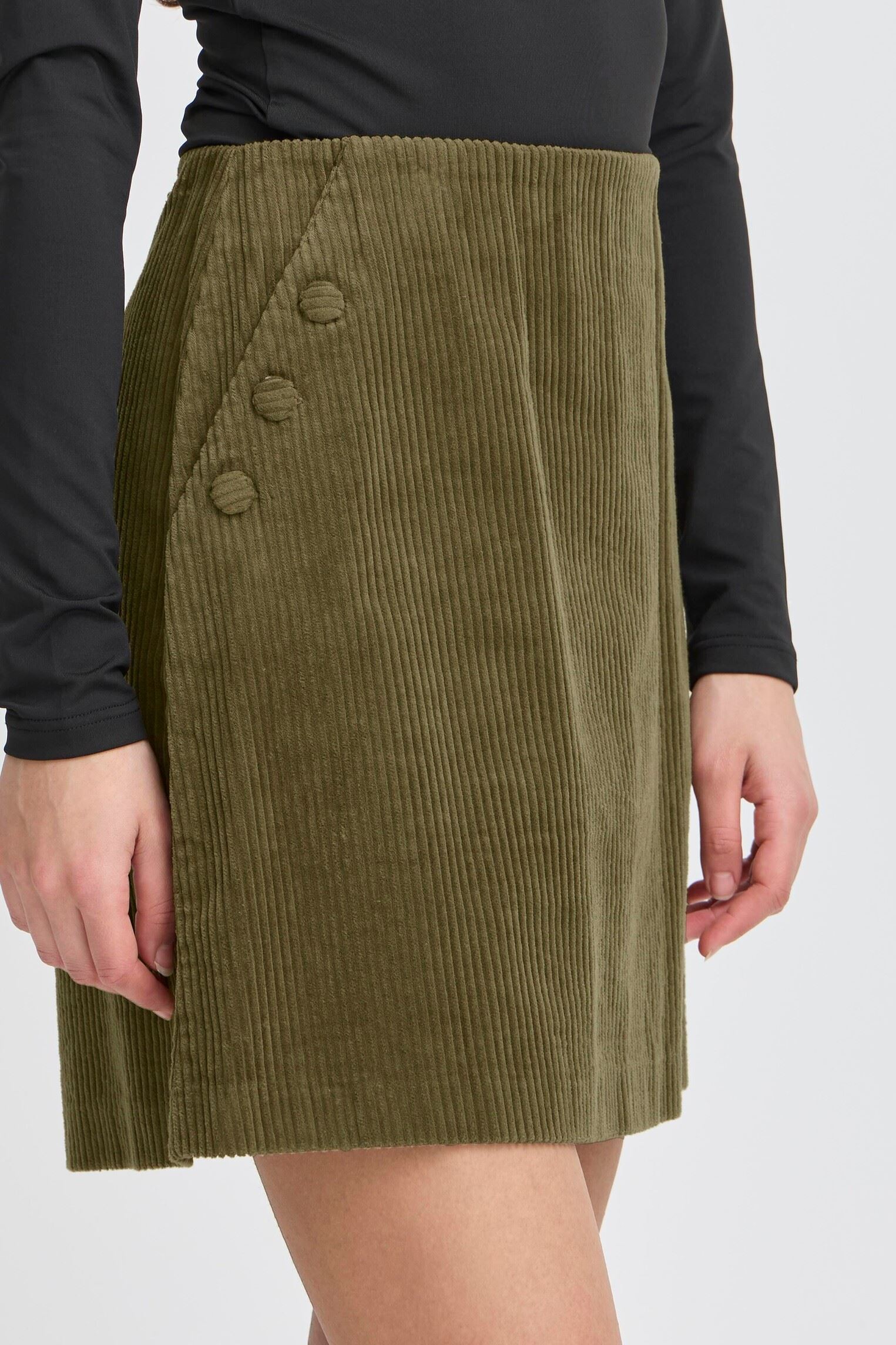 Korte rokken IHFOCARO SK dames groen Ichi Korte rokken IHFOCARO SK dames groen Dusky Green