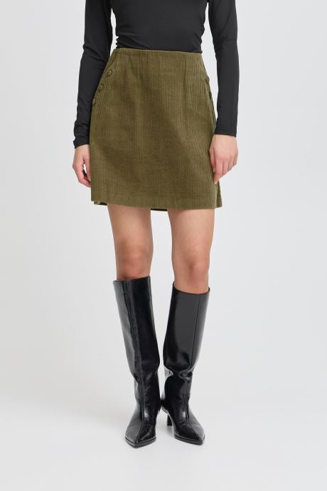 Ichi Jupes courtes IHFOCARO SK femme vert