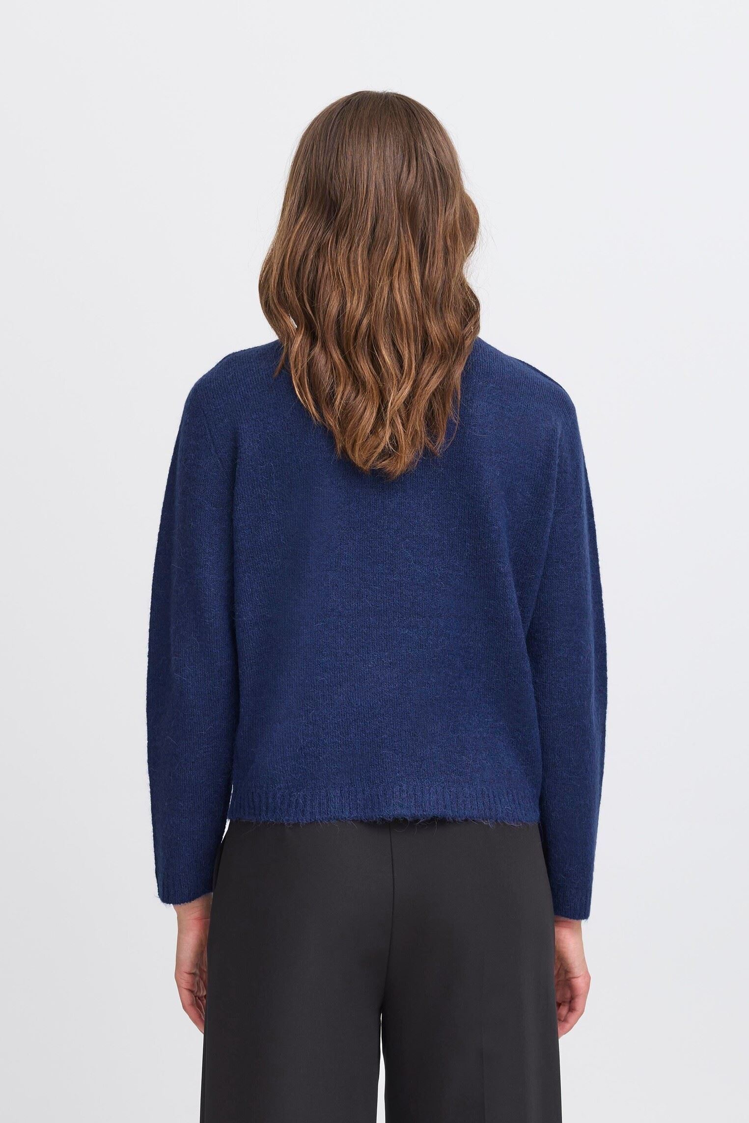 Pulls IHKAMARA LS17 femme bleu Ichi Pulls IHKAMARA LS17 femme bleu Patriot Blue