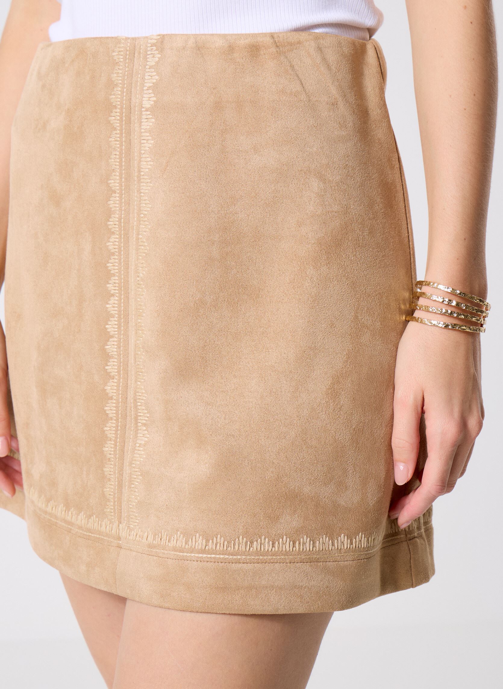 Kurze Röcke IHEFFANO SK damen beige Ichi Kurze Röcke IHEFFANO SK damen beige Travertine