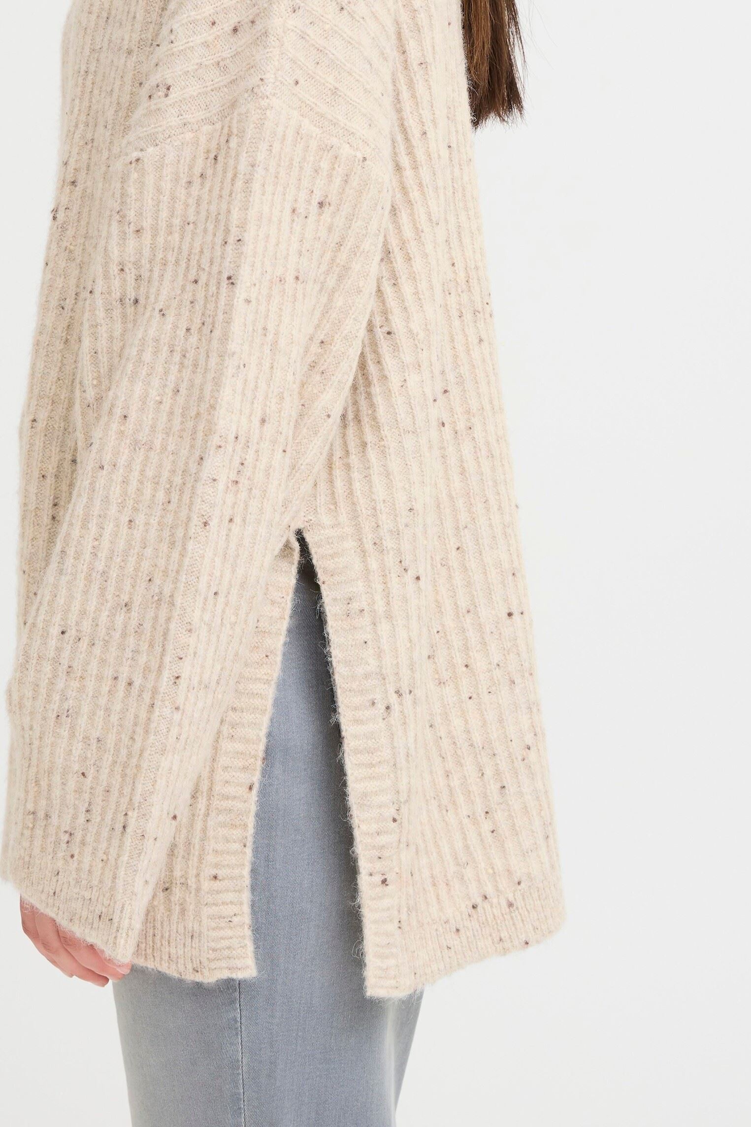 Pulls IHDREWS LS femme blanc Ichi Pulls IHDREWS LS femme blanc OATMEAL MELANGE