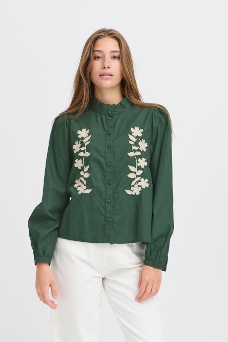 Ichi Blouses met lange mouwen IHZAROLA SH2 dames groen
