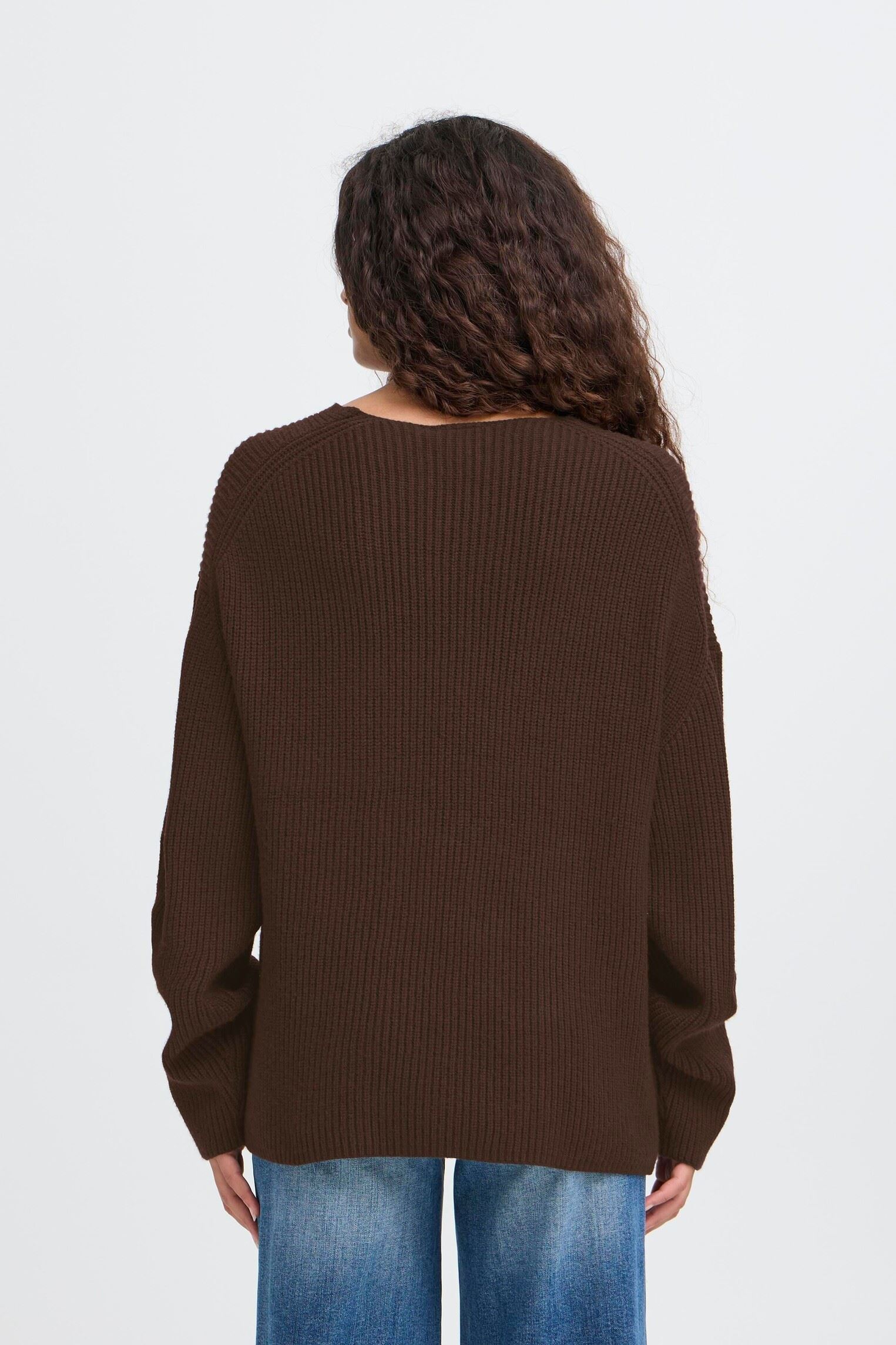 Pulls IHCHANA LS2 femme marron Ichi Pulls IHCHANA LS2 femme marron Coffee Bean
