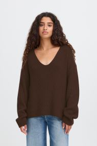 Pulls IHCHANA LS2 femme marron Ichi Pulls IHCHANA LS2 femme marron Coffee Bean