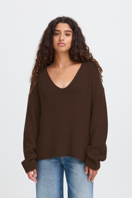 Ichi Pullover IHCHANA LS2 damen braun