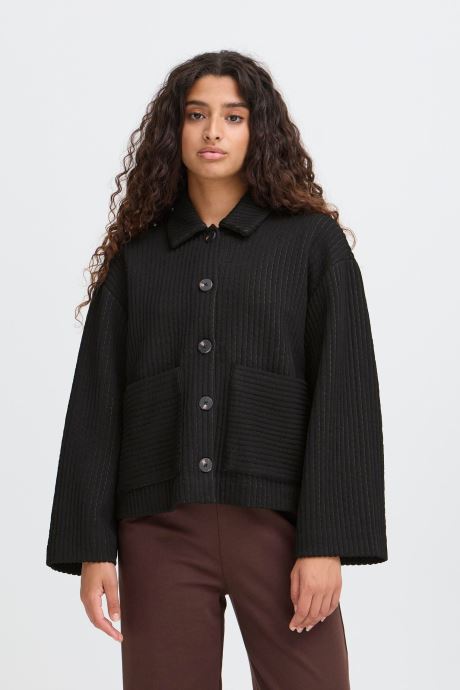 Ichi Jassen IHKATE QUILTED JA3 dames zwart