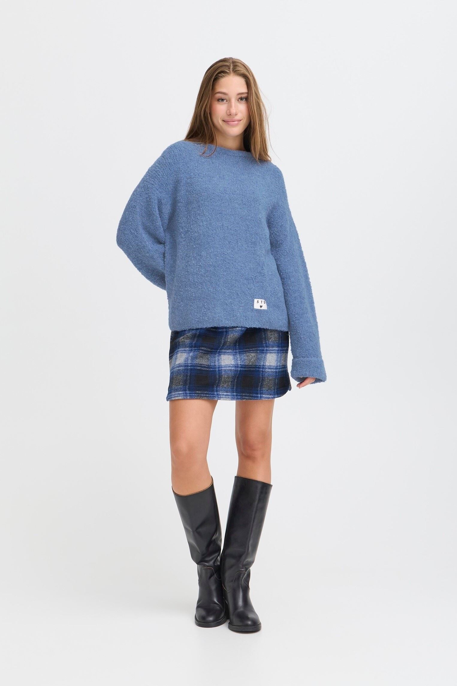 Pullover IHBLARISA LS damen blau Ichi Pullover IHBLARISA LS damen blau blue yonder