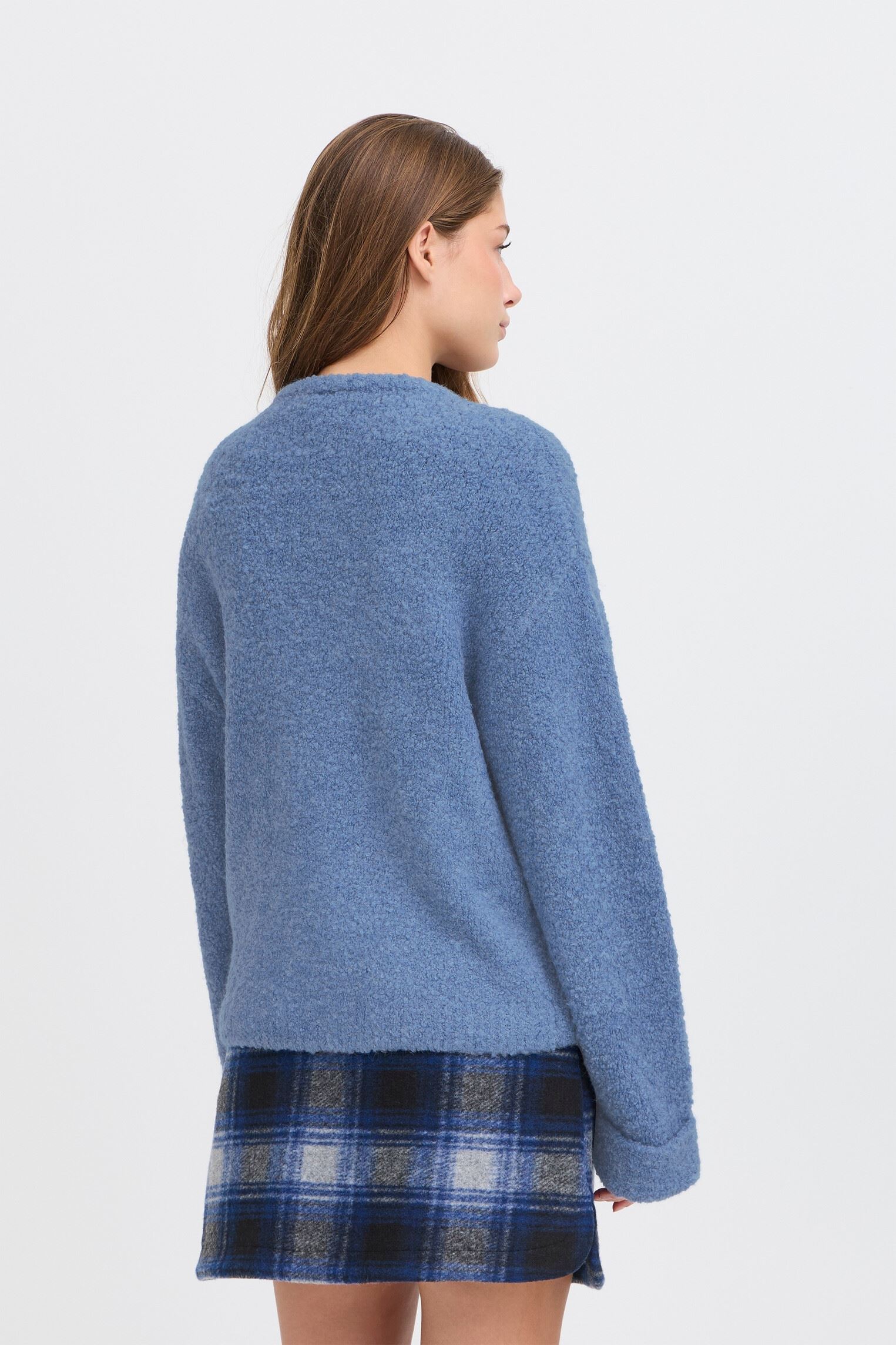 Pullover IHBLARISA LS damen blau Ichi Pullover IHBLARISA LS damen blau blue yonder