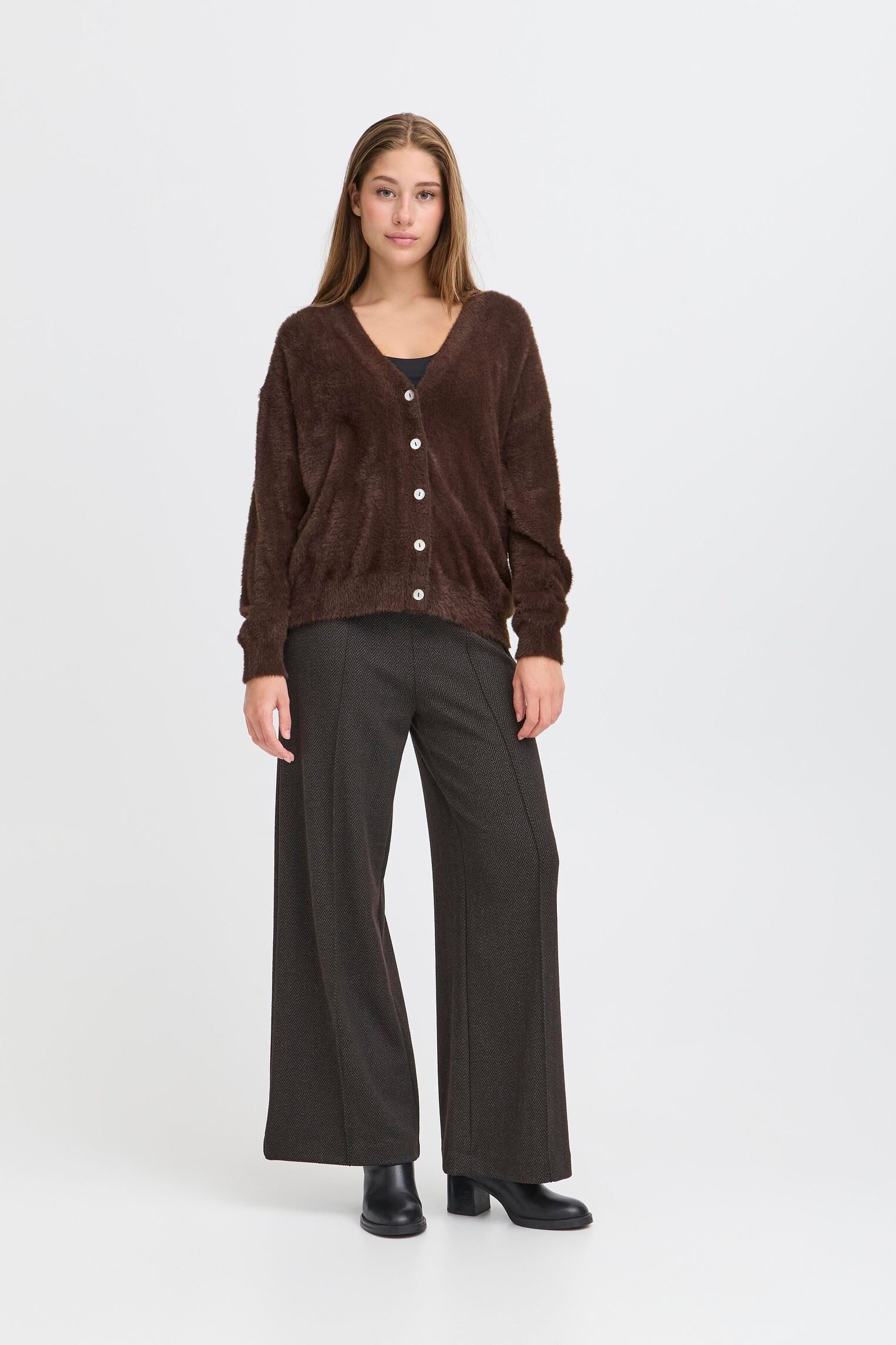 Vesten IHBRULA CA dames bruin Ichi Vesten IHBRULA CA dames bruin COFFEE BEAN