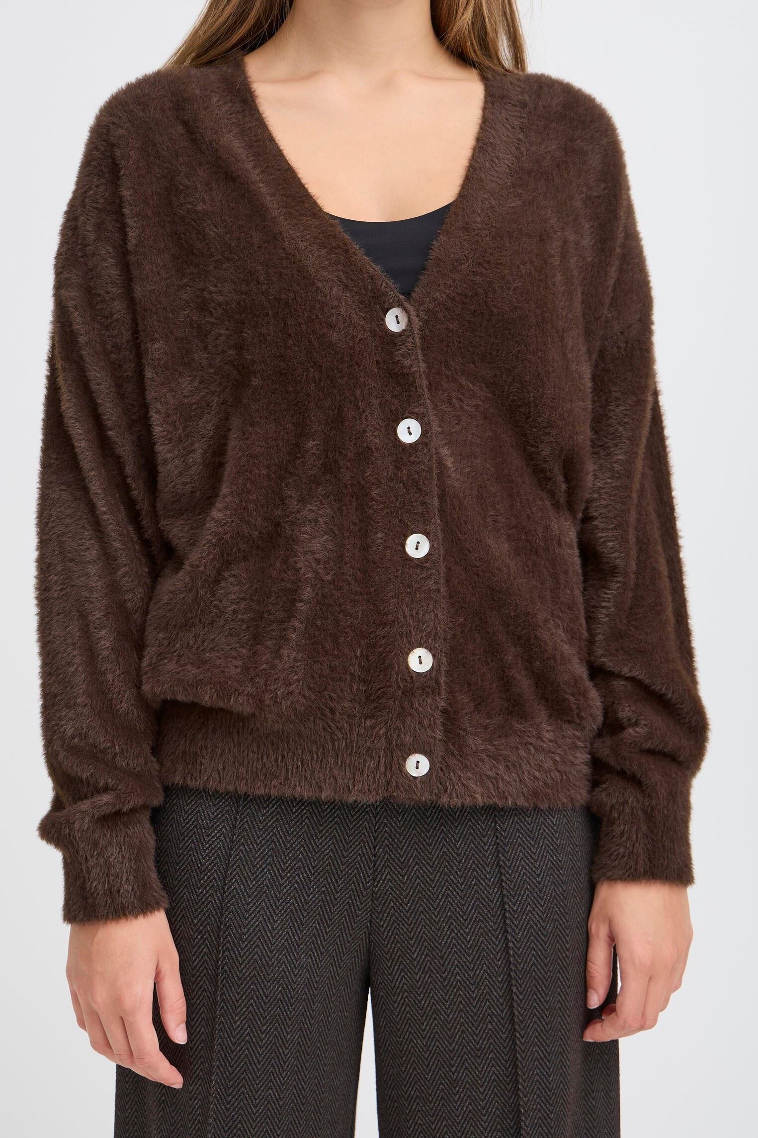 Vesten IHBRULA CA dames bruin Ichi Vesten IHBRULA CA dames bruin COFFEE BEAN