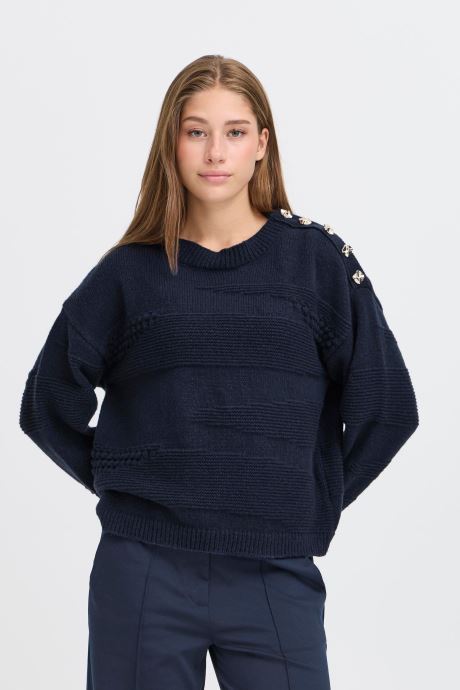 Ichi Pulls IHASTRA LS3 femme bleu