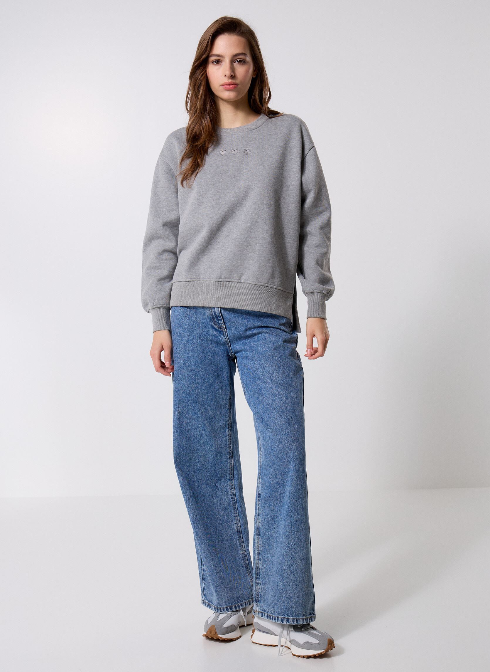 Sweater IHOLINNE SW dames grijs Ichi Sweater IHOLINNE SW dames grijs Grey Melange